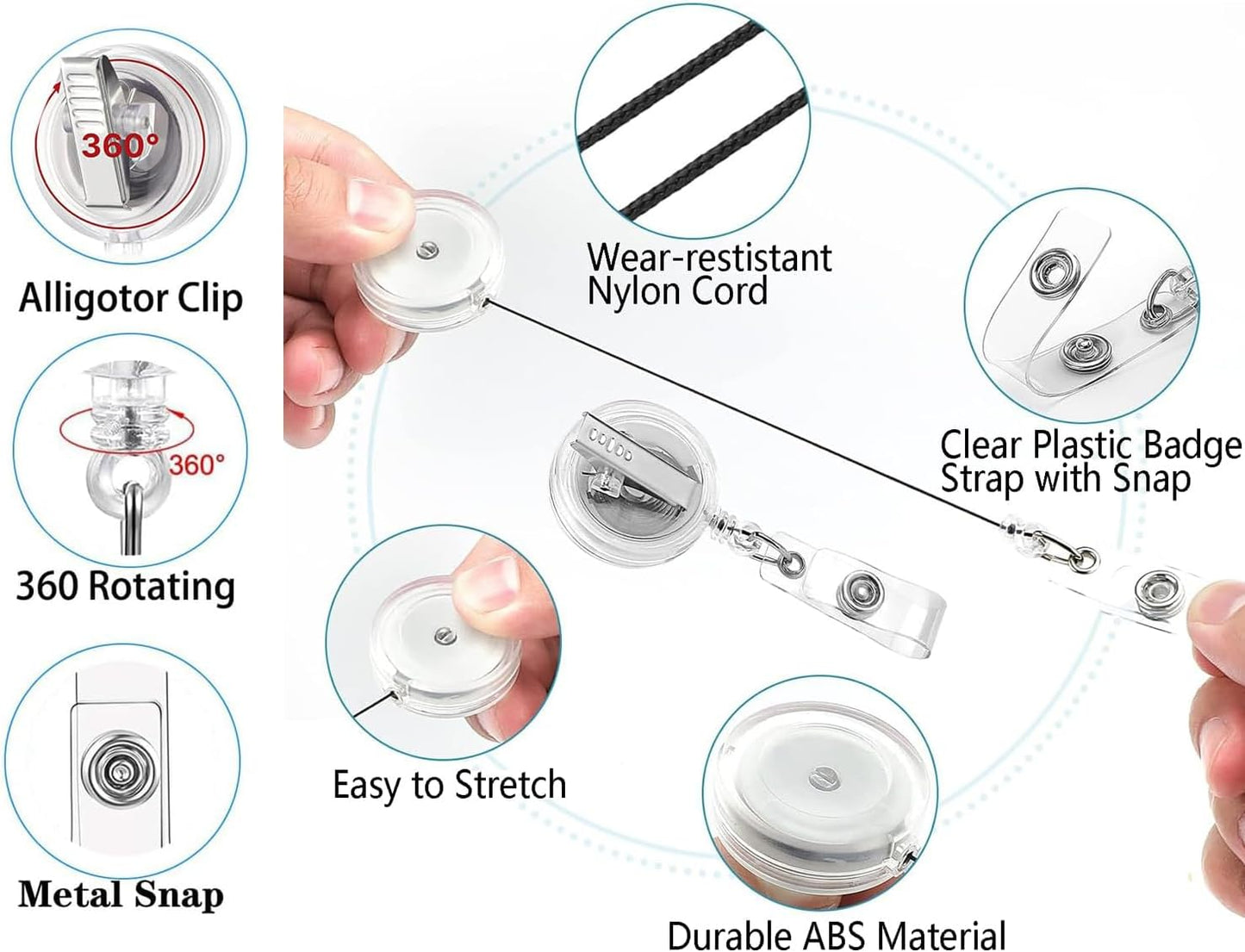 2Pcs Pink Bow Badge Reel for ID Card Badge,Retractable Badge Holder Alligator Clip Accessories for Nurse,RN LPN CNA MA Medical Worker Accessories,Nursing Student,Teacher