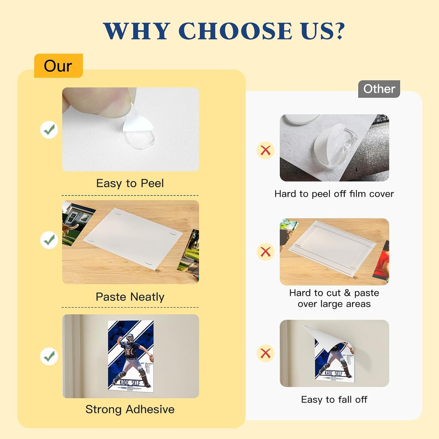 Adhesive Sticky Dots, Putty Sticky Tack, Double Sided Mounting Glue Dots for Wall Hanging, Crafts, Balloons, Poster, Festival, Party, Decorations - 400 Dots