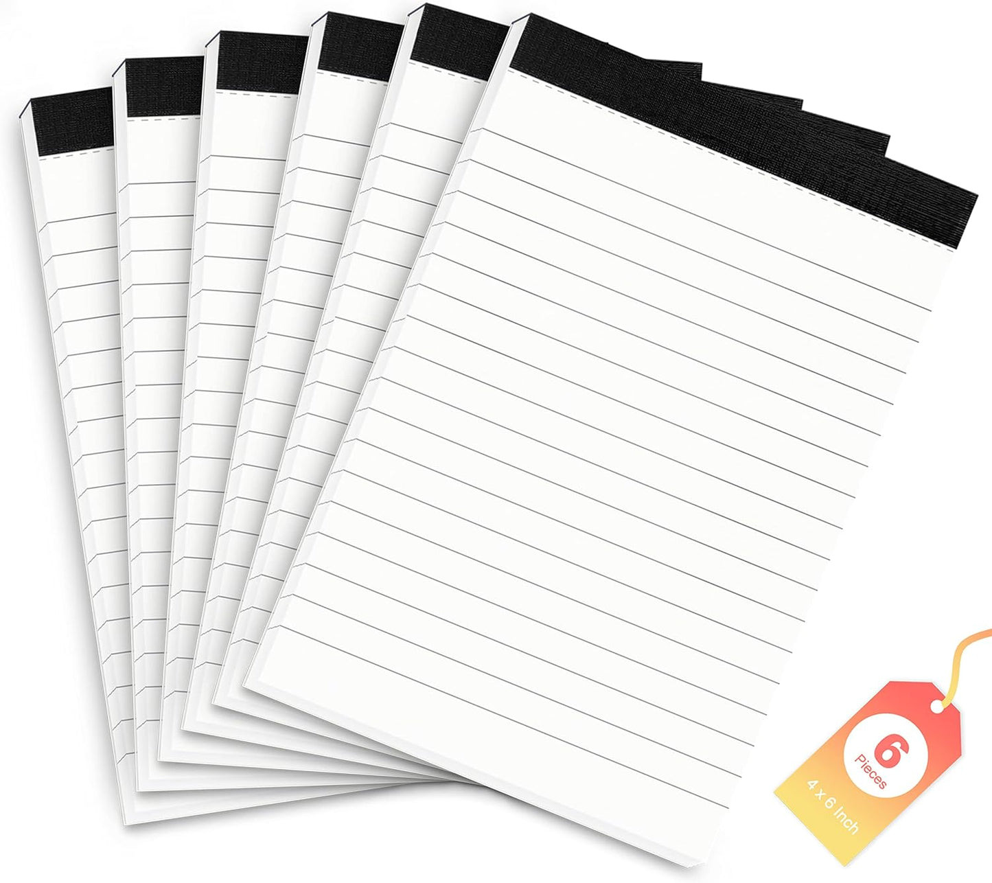Small Notepads 4x6 for Office 6 Pack Pocket Note Pads 4x6 for Reminders and Notes Writing Pads of Work Memo Pads Lined Paper for Home Note Pads for Household to Do List Scratch Pads 30 Sheets Each