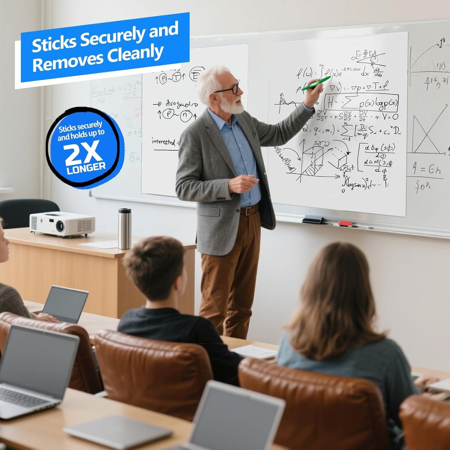 Nortix Flip Chart Paper, Sticky Easel Pads, Chart Paper for Teachers,Super Adhesive & Bleed-Resistant, Large Self-Stick Easel Paper for Classroom/Office, 25 x 30 inch, 30 Sheets/Pad, 6 Pads