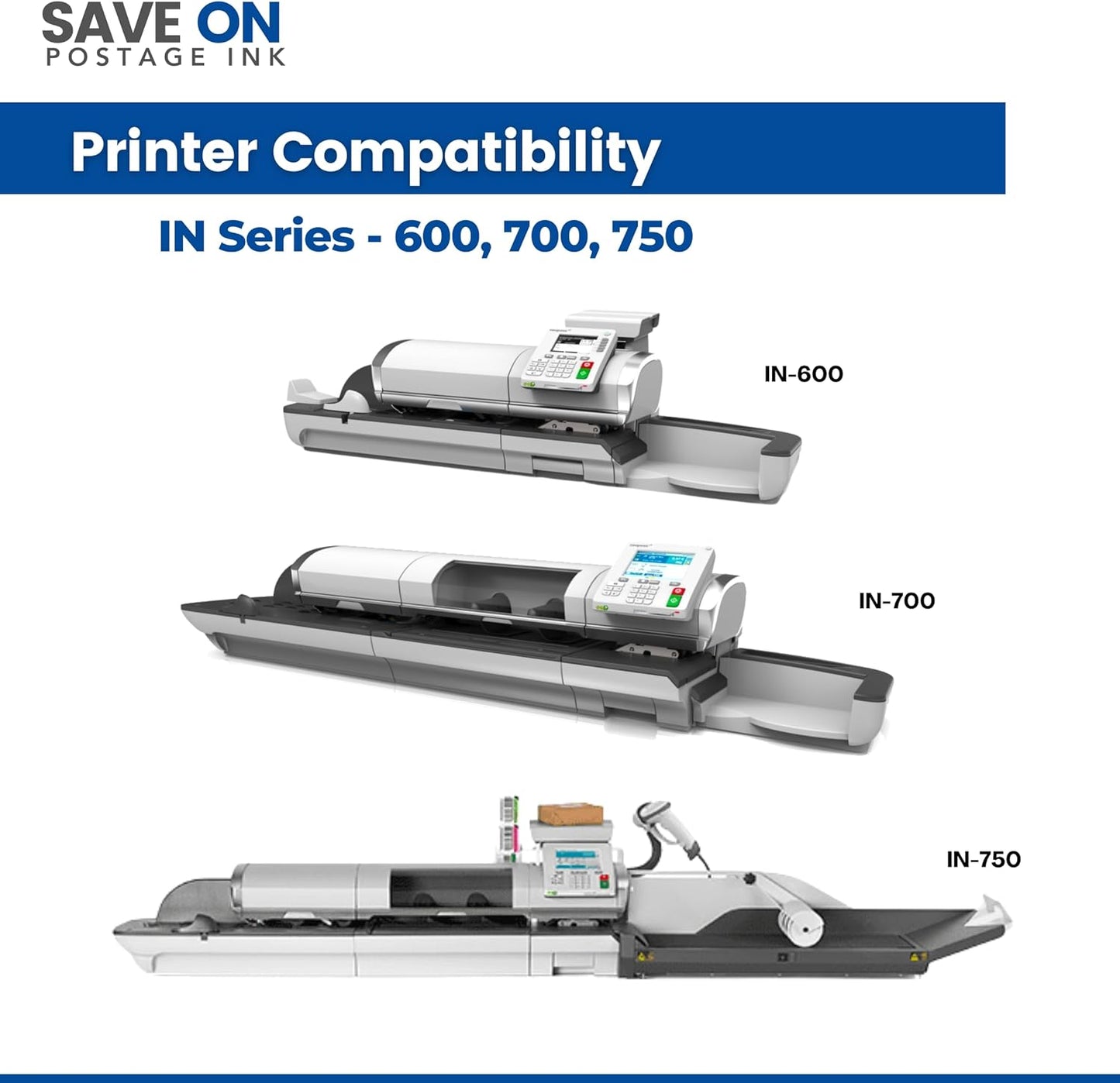 Save On Postage Ink Compatible ININK67 Quadient Neopost Compatible Ink Cartridge for in Series IN600 IN700 IN750 Mailing Machine