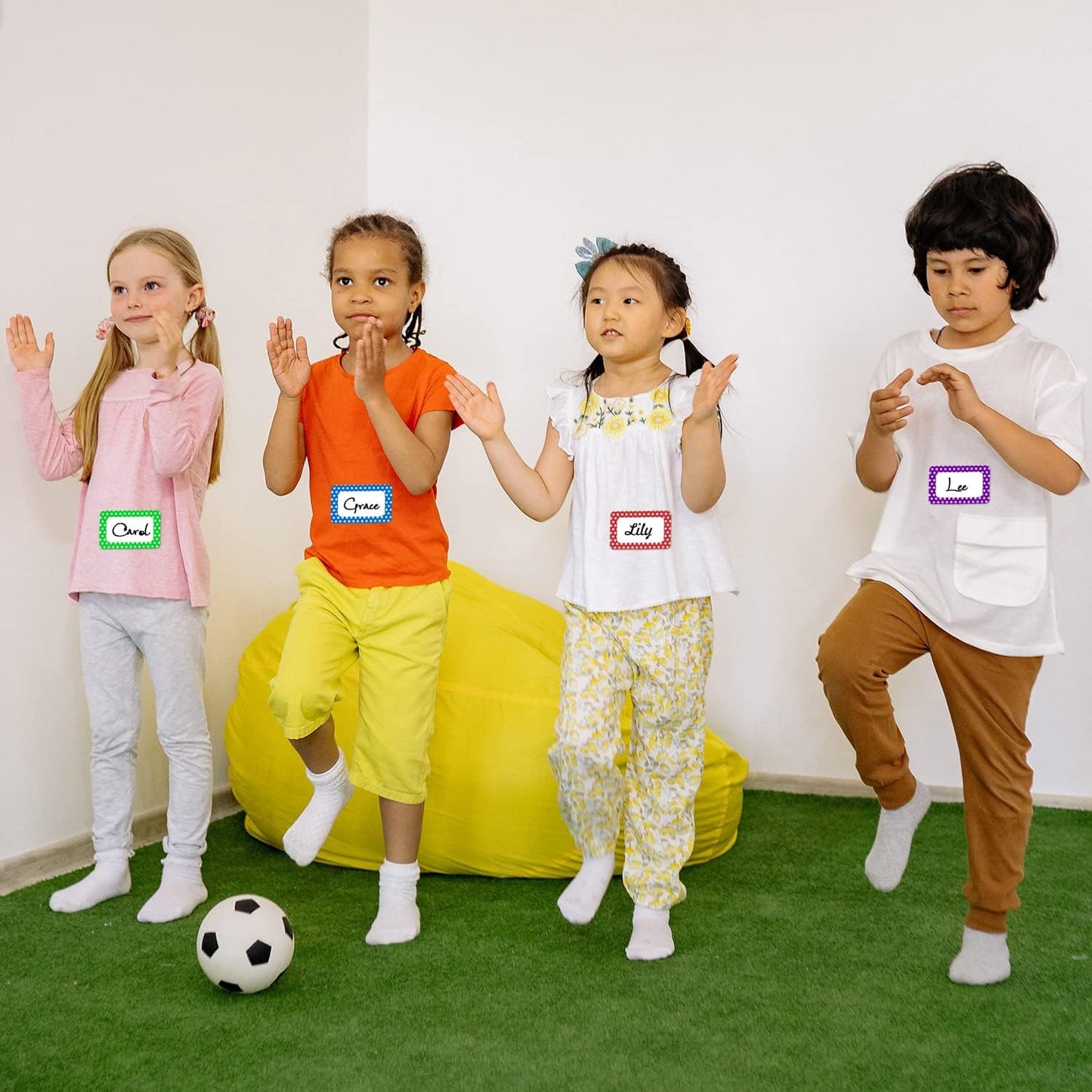 Methdic 5 Colors Name Tags Stickers 400 Labels Star Style for Office, Meeting, School, Teachers and Mailing…