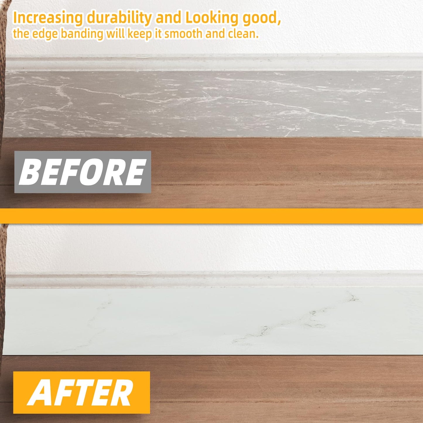 GSCIT Club Wood Grain Repair Tape, 2.4 inch X 50ft Self Adhesive Marble Grain Repair Patch for Tables, Chairs, Baseboards, Doors, Windows, Floors, Handicraft DIY.