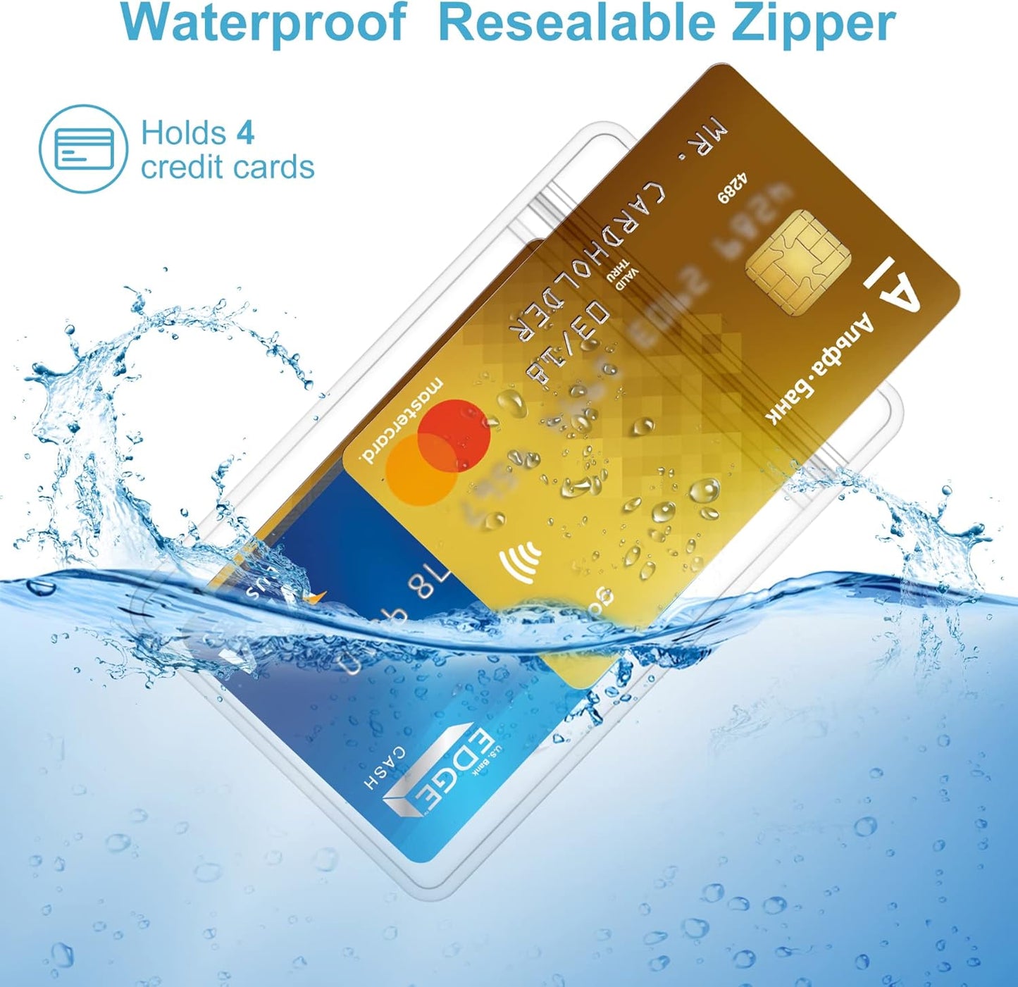 200 Pack Extra Thick ID Badge Holder Vertical Clear ID Card Holder with Waterproof Resealable Zip Name Tag Holder for Nurses, School and Office（ 2.25x3.5Inch）