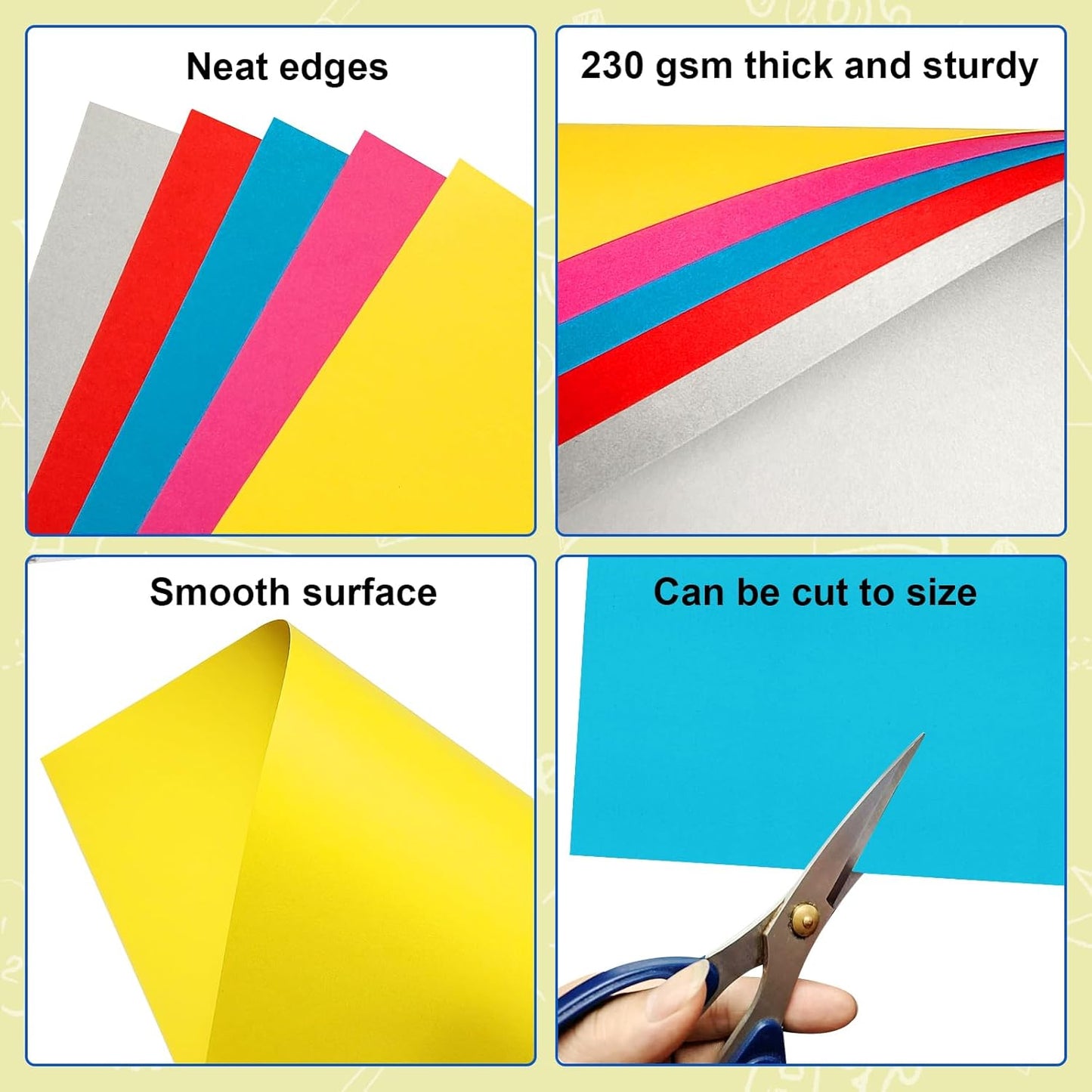 10 Pcs 11" x 14" Colored Poster Board Paper ROOKEA Colorful Poster Board Bulk 230 Gsm Thick Blank Smart Vision Boards for School Arts Craft Projects Drawing Scrapbooking Graphic