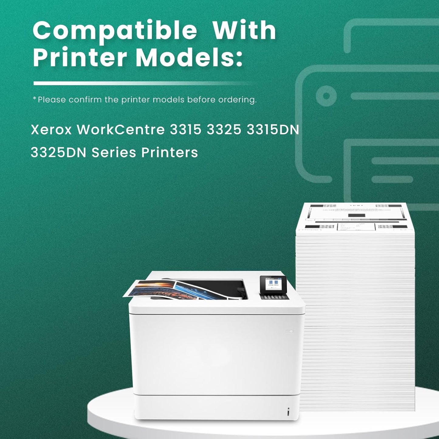 GREENBOX Compatible 106R02311 Toner Cartridge 2-Pack Replacement for Xerox WorkCentre 3315 3315DN 3325 3325DN 3325DNI Printer ( 5000 Pages, Black )