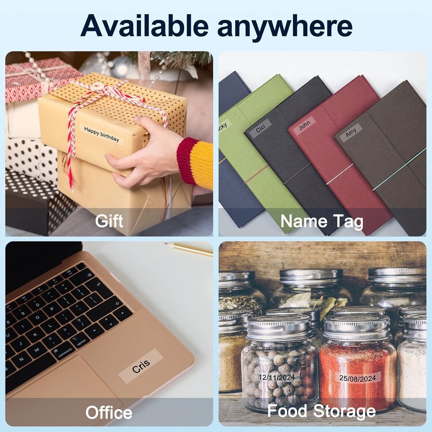 Label KINGDOM TZe-131 Clear Label Tape Compatible with Brother Label Maker Tape Clear TZe131 TZe TZ Tape 12mm 0.47 Laminated Clear P Touch Tape 1/2" Use for Brother PT-D210 PT-D200 PTH110, 3-Pack