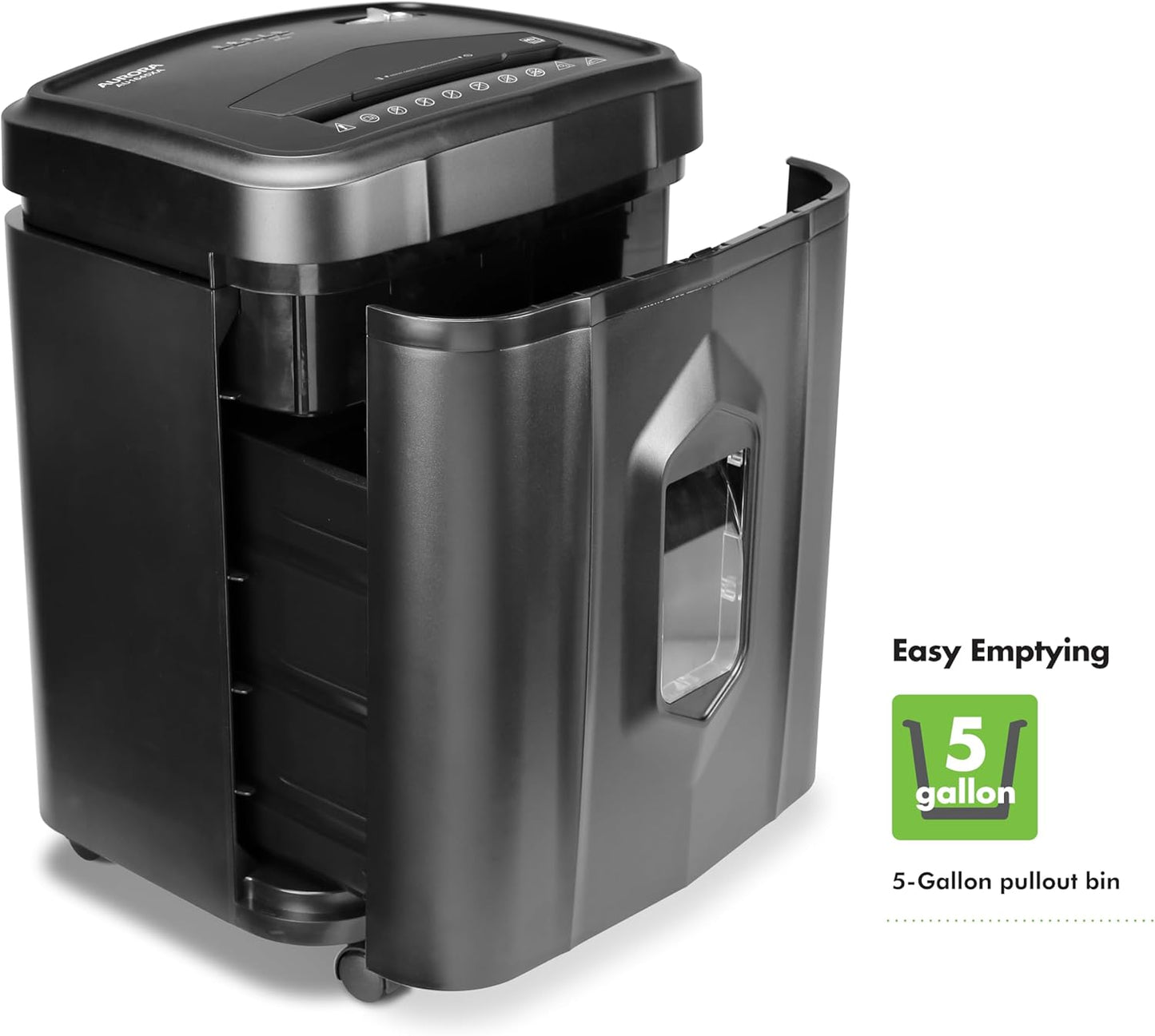 Aurora AU1645XA 16-Sheet Cross-Cut Paper and CD/Credit Card Shredder/5-Gallon Pullout Basket/ 30 Minutes Run Time