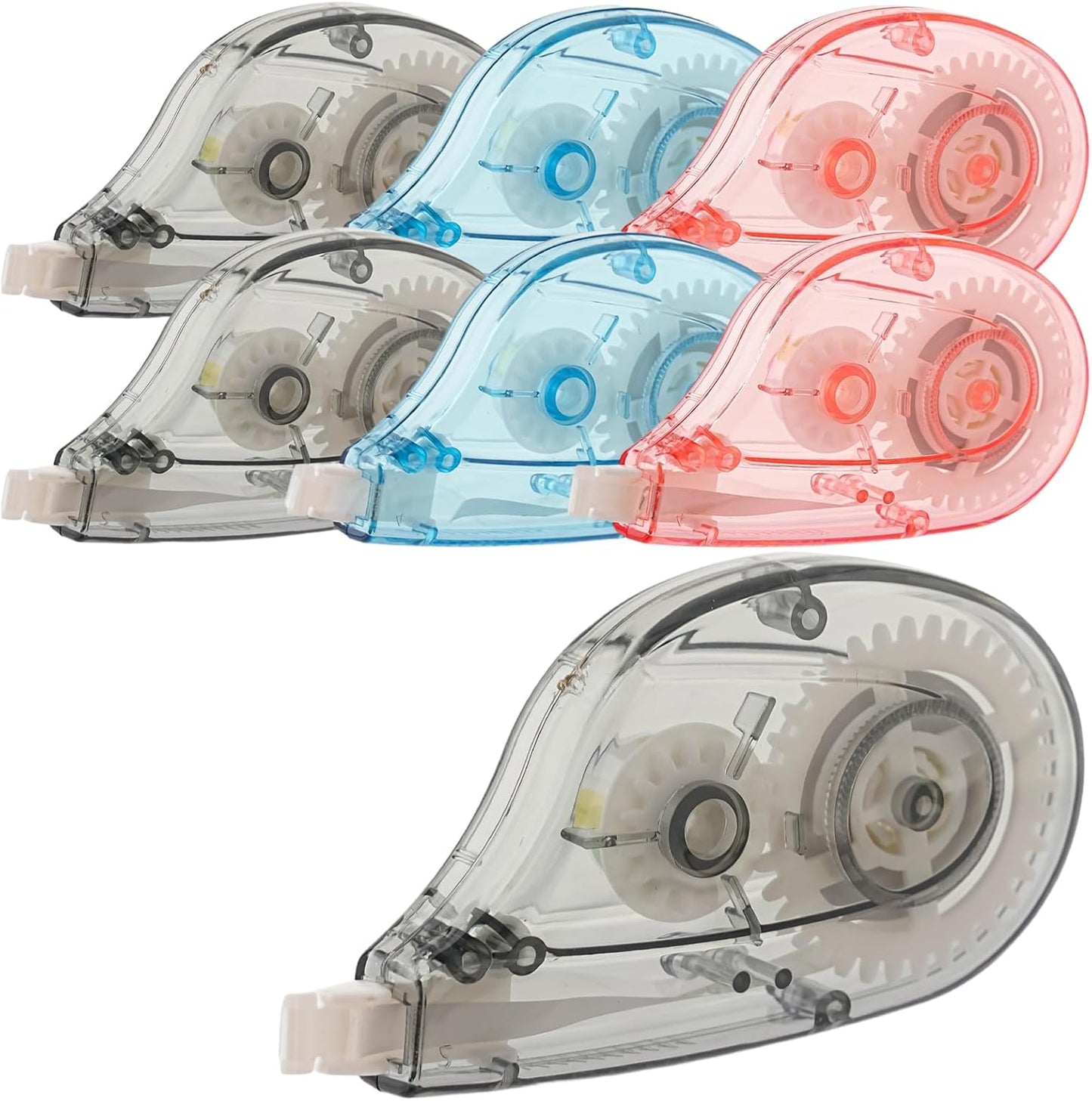White Correction Tape Whiteout Correction Tape - Easy to Use, Instant Correct Wrong Writing at Anytime, Writing Supplies for Office and School - 6 Packs
