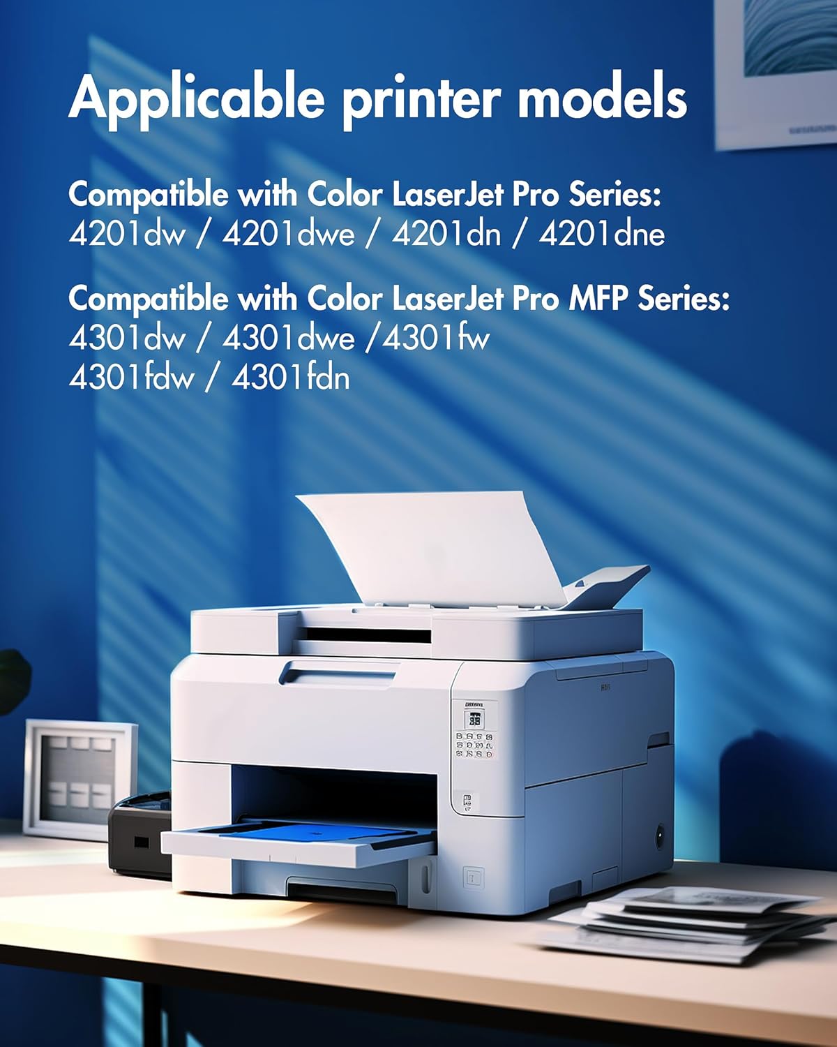 210A Black 4301fdw Toner: 2 Pack Replacement for HP 210A Toner Cartridges, Works for HP Color Laserjet Pro MFP 4301fdw Wireless Printer, Pro 4301fdn 4201dw 4201dn, MFP 4301 4201 Series | W2100A