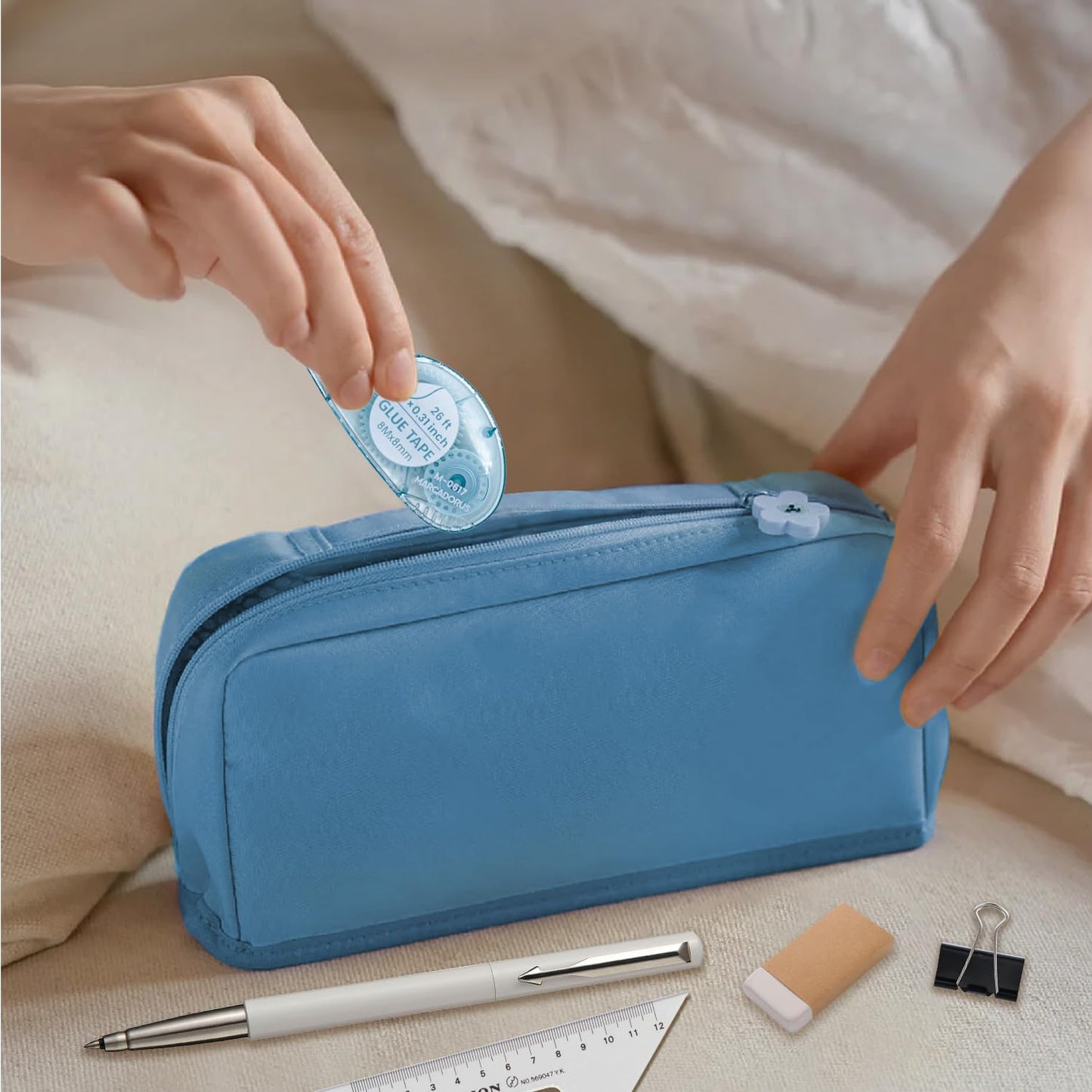 Double-Sided Tape Runner, Pack of 8, 0.31 Inches x 26 Ft Adhesive Tape Runners, Craft Supplies for Scrapbooking, Gift Wrapping, and Paper Art.