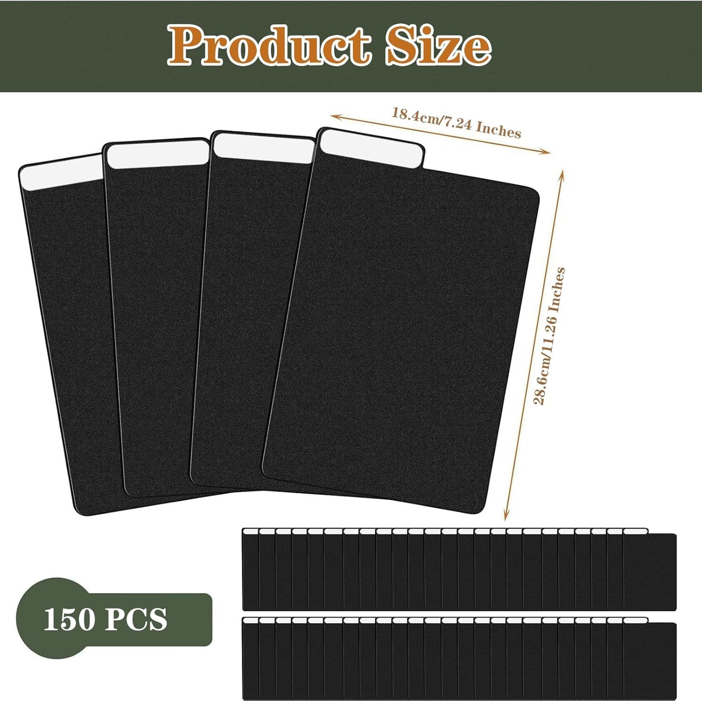 150 Pieces Comic Book Dividers with Tabs,Patient Divider Cards,Card Dividers Comic Book Boards for Storage Boxes 11.22 X 7.24 Inche