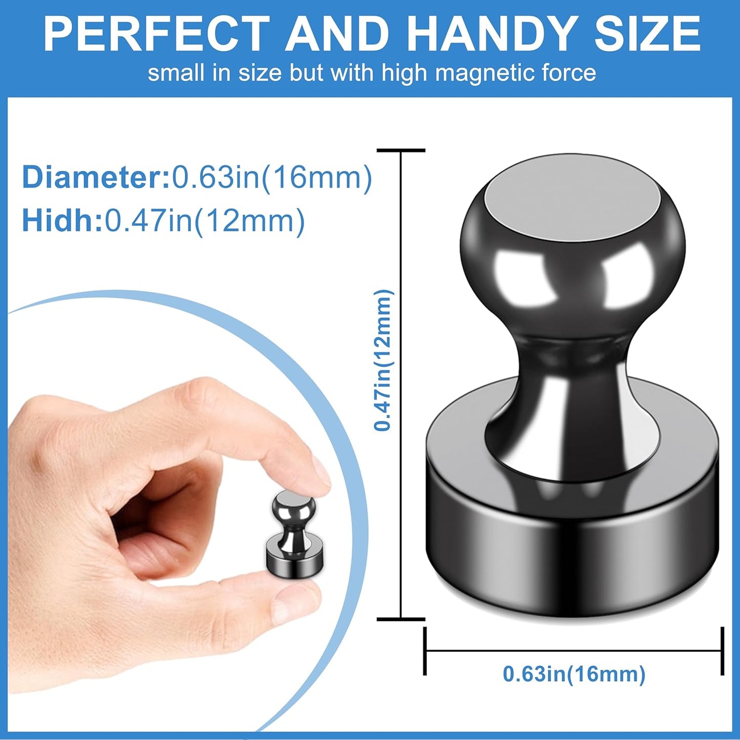 LOVIMAG Small Magnets for Cruise Ship Essentials, Cruise Magnets for Door Decoration, 4 Assorted Color Push Pins Neodymium Magnets for Cruise Cabins, Kitchen, Locker or Office Accessories-16 Pcs