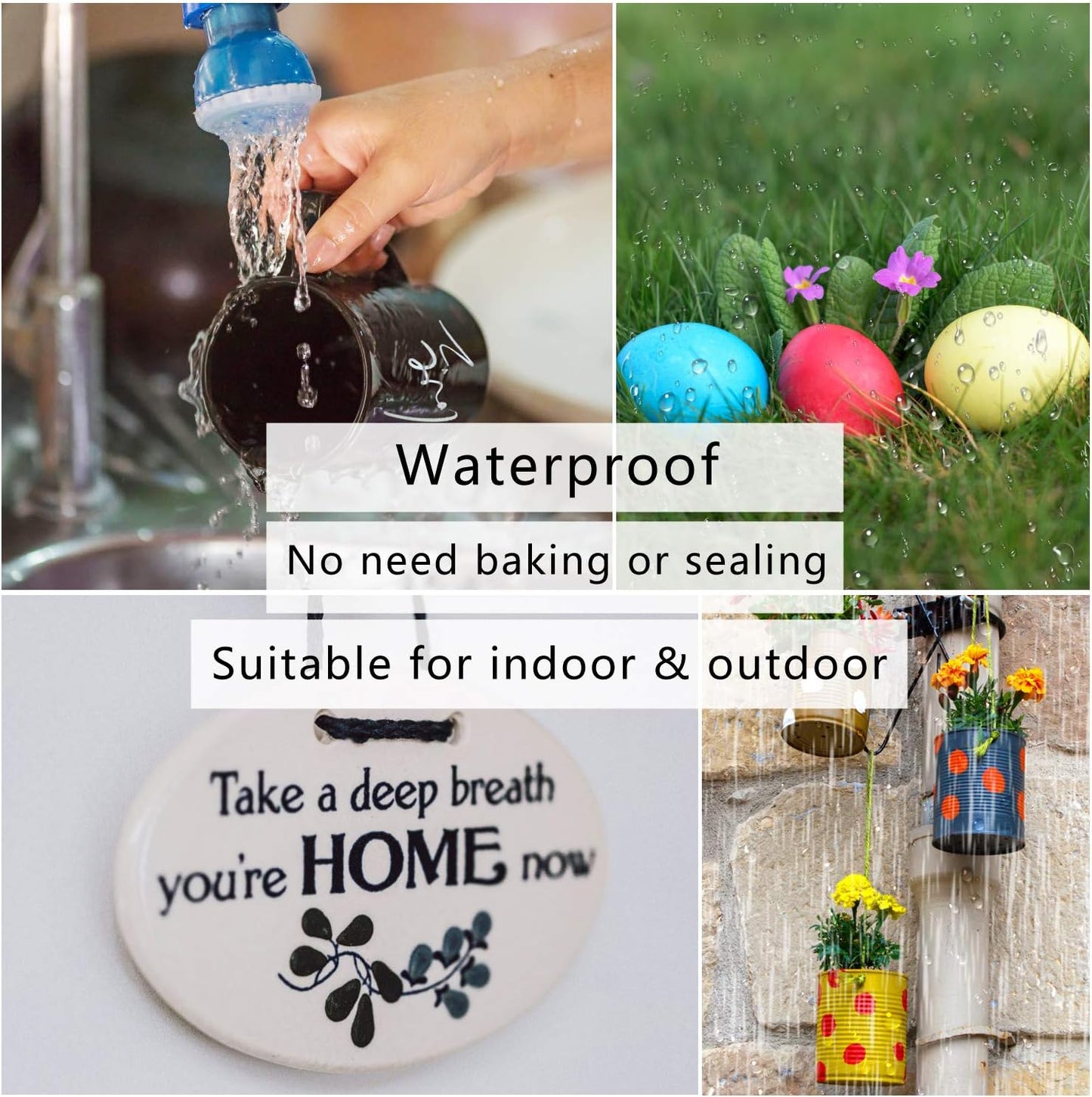 White Paint Pens Markers - 12 Pack Oil Based Permanent Marker, Medium Tip, Never Fade, Quick Dry, Waterproof Paint Pen for Rocks Painting, Wood, Fabric, Plastic, Canvas, Glass, Metal