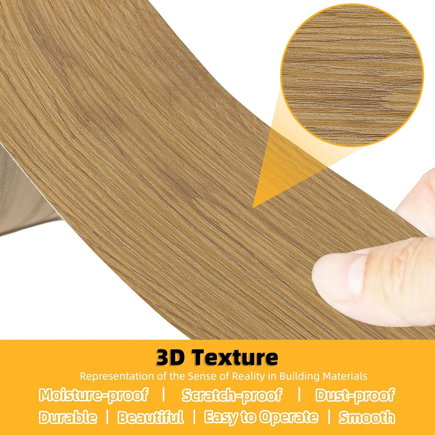 GSCIT Club Wood Grain Repair Tape, 2.4 inch X 100ft Self Adhesive Oak Grain Repair Patch for Tables, Chairs, Baseboards, Doors, Windows, Floors, Handicraft DIY.