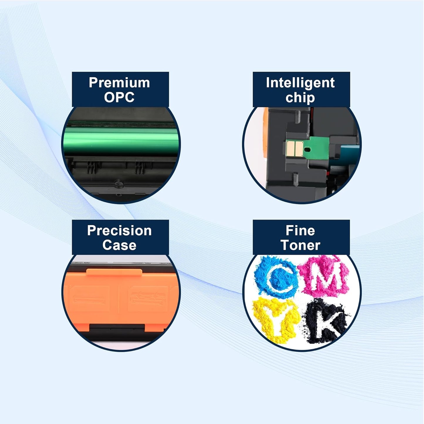 131A Black Toner Cartridge Replacement for HP 131A CF210A Works with HP Laserjet Pro 200 Color M251nw M251n M276n M276nw Printer (2 Pack )