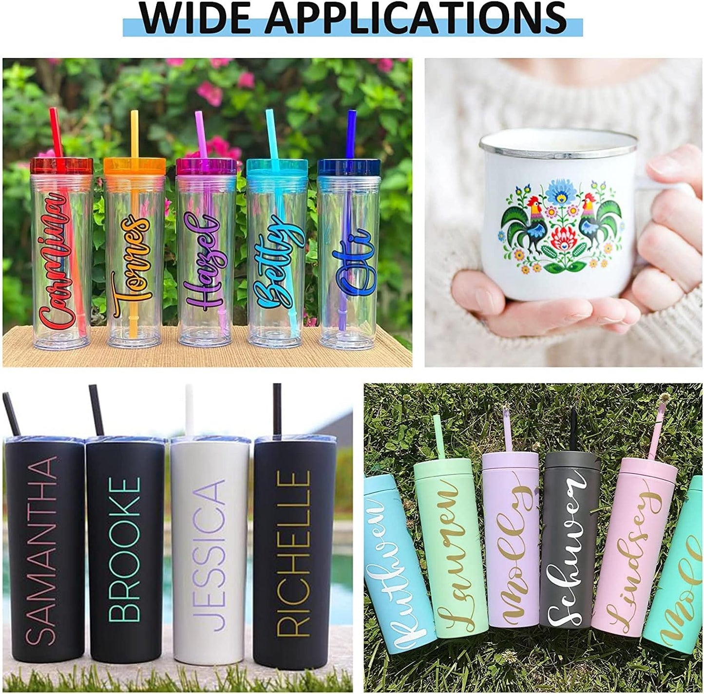 LYA Vinyl 130 Pack Permanent Vinyl - 12 "x12 Self Adhesive Vinyl Sheets，120 Sheets & 10 Transfer Tape Sheets for Cutting Machines and Decor Sticker