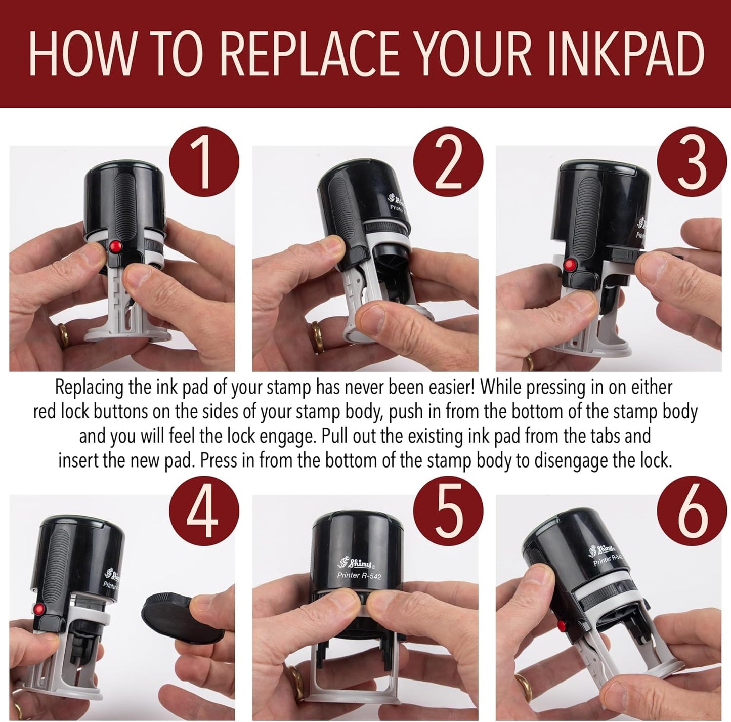 Nebraska Round Notary Stamp | Official State Notary Stamp | Official Seals | Meets State Specifications (Nebraska, Round Stamp)