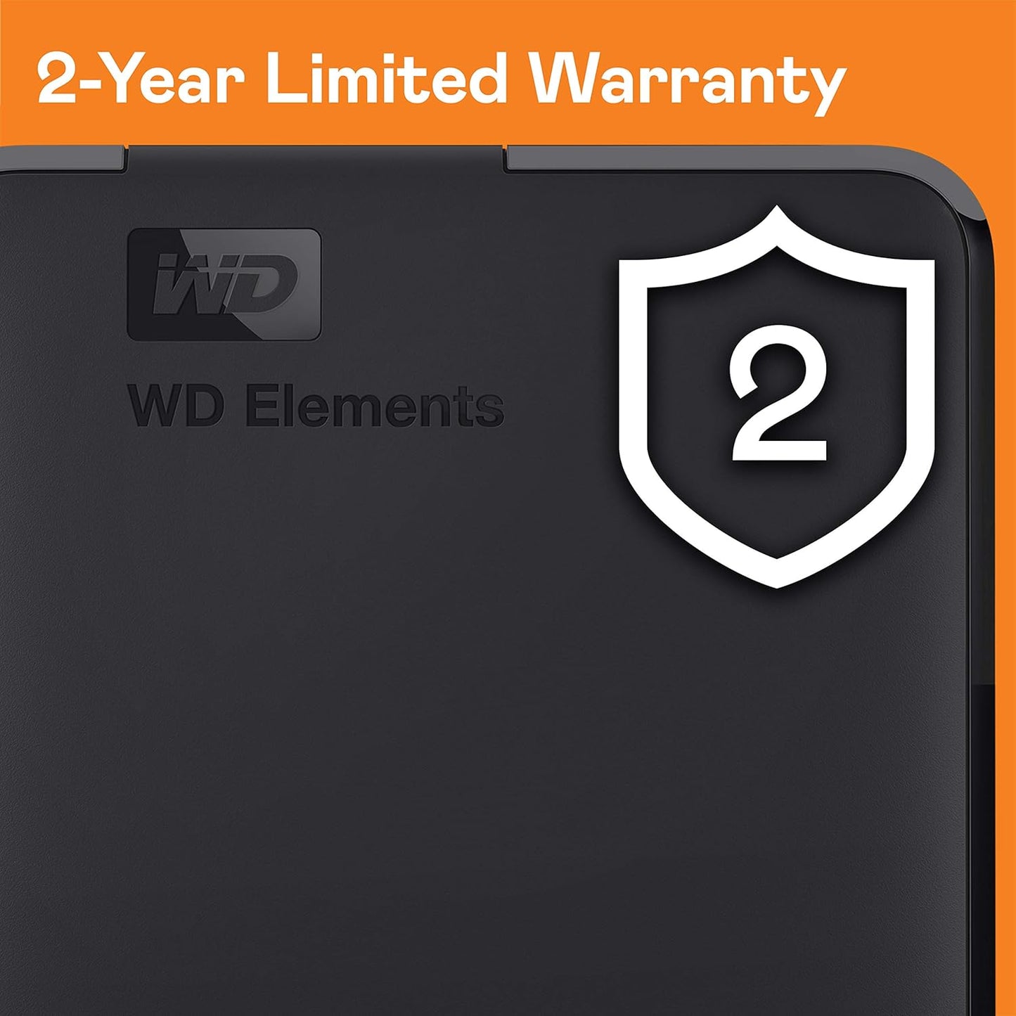 WD 1TB Elements Portable External Hard Drive for Windows, USB 3.2 Gen 1/USB 3.0 for PC & Mac, Plug and Play Ready - WDBUZG0010BBK-WESN