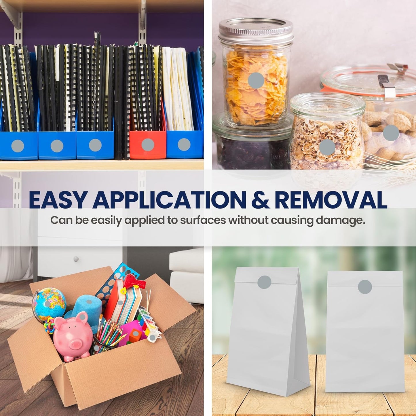 Perco Grey 1-Inch Round Circle Dot Sticker Labels with Removable Adhesive – 1,000 Labels per Roll – Versatile, Vibrant Colors, Reliable Hold, No Residue, Perforated for Convenient Use – Made in USA