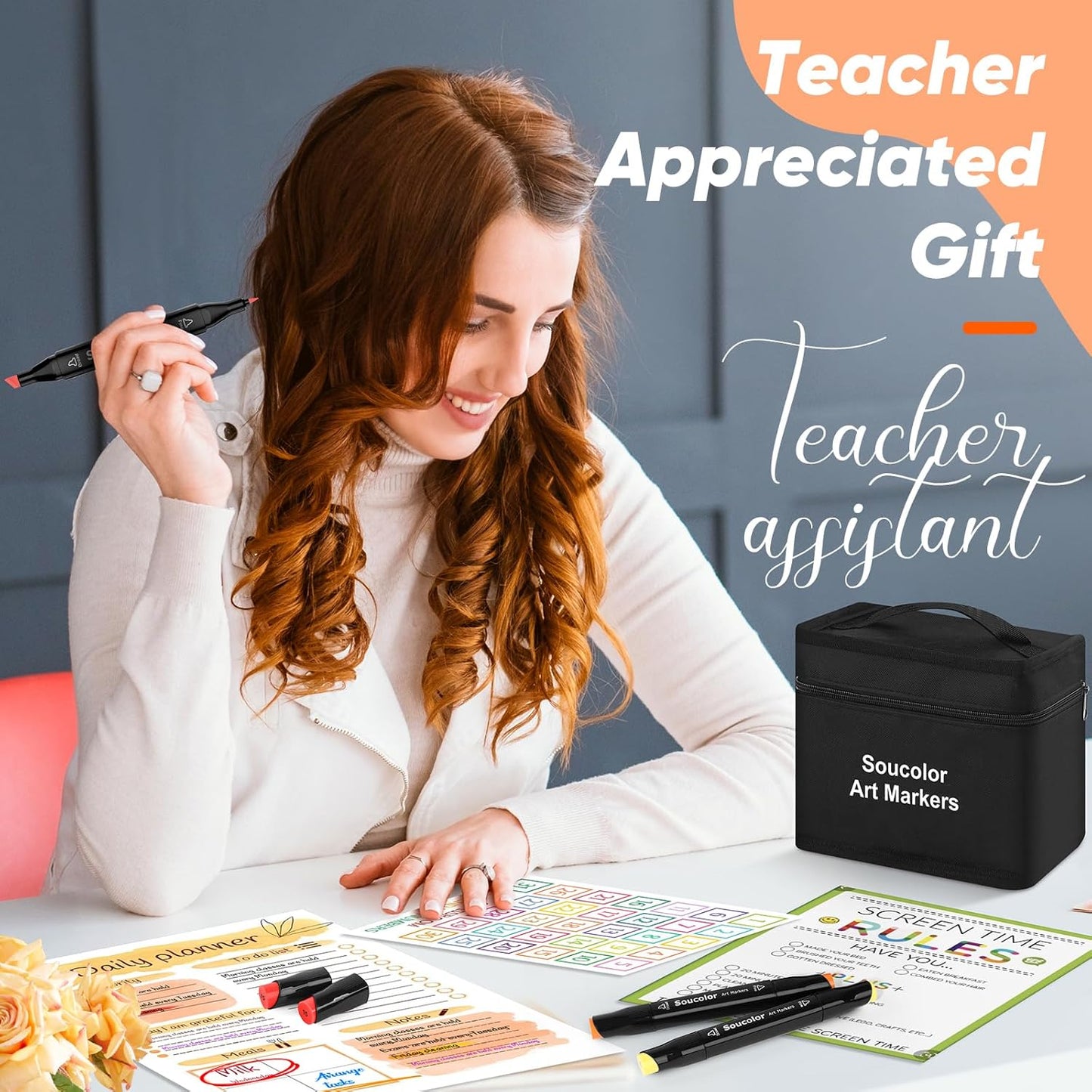 Alcohol Based Marker with Case, 168 Colors Dual Tip Permanent Art Markers for Book Painting Card Making Coloring Illustrations Sketch