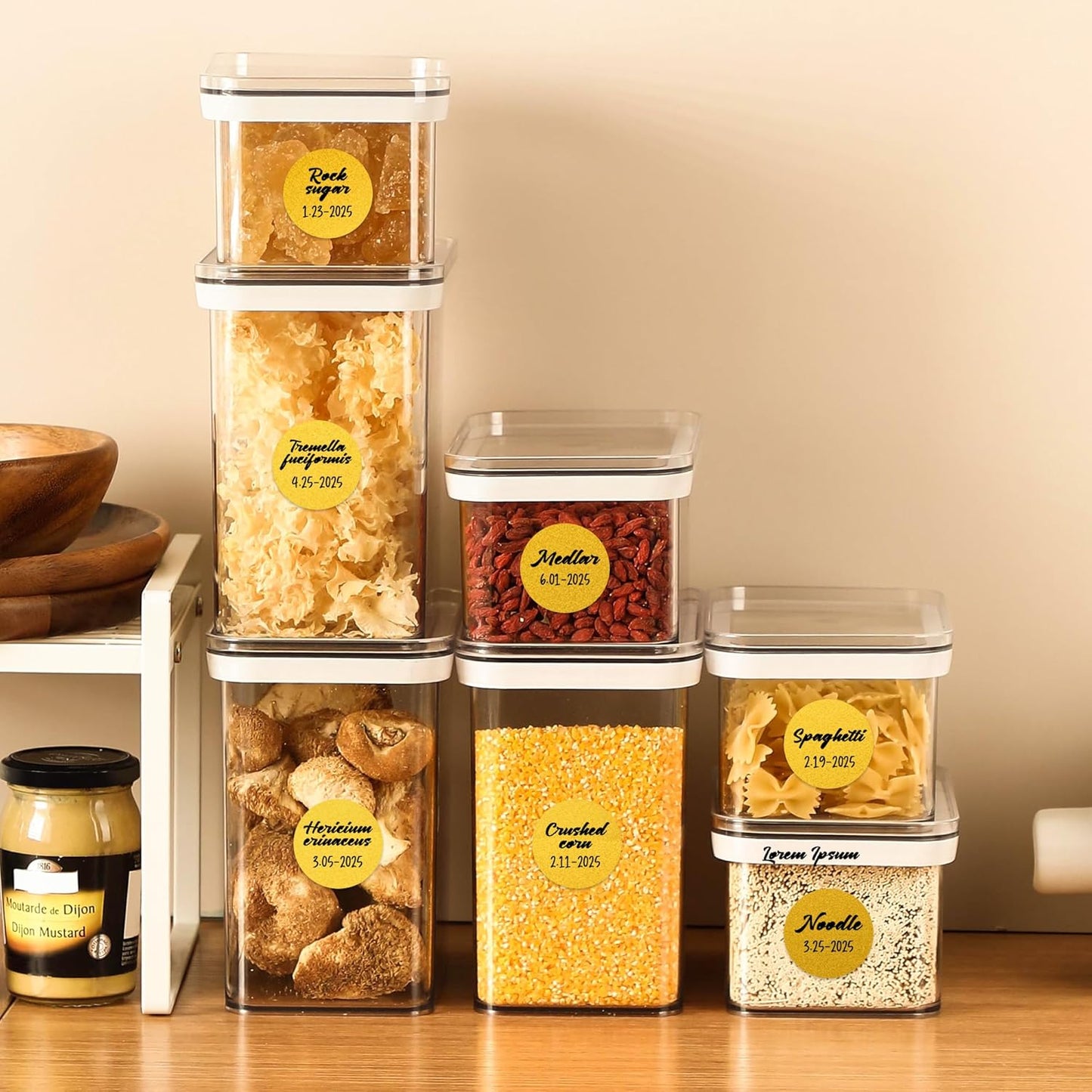 PARLAIM 1 inch Round Gold Dot Sticker,720PCS Permanent Adhesive Color Code Circle Sticker Labels for Office Classroom Garage Sale