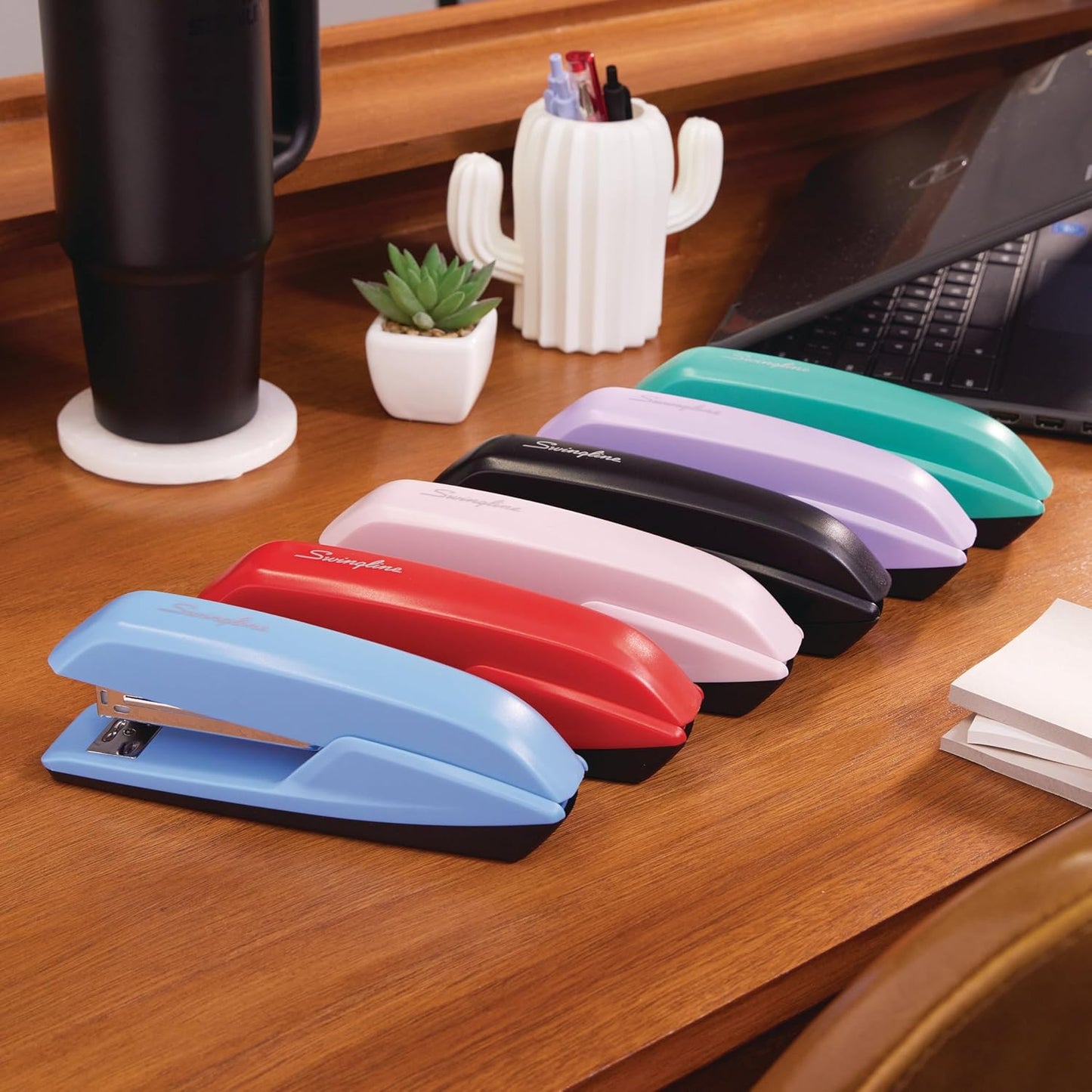 Swingline Stapler, 20 Sheet Capacity, 545 Desktop Stapler, Rio Red (S7054510)