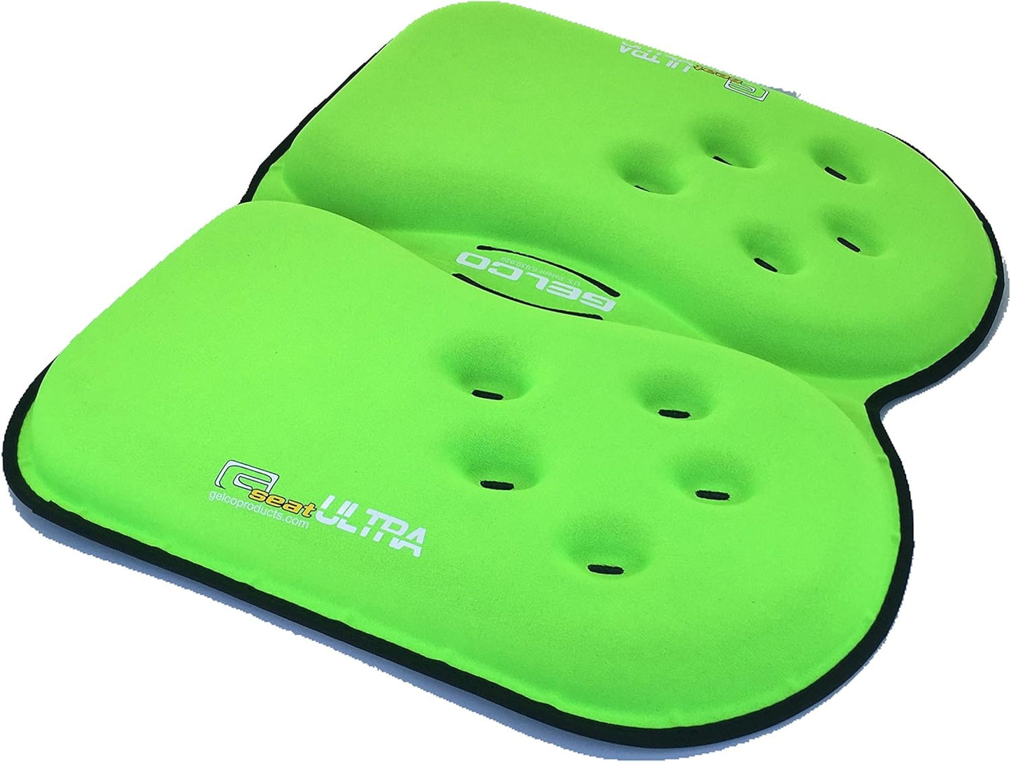 GSeat Ultra Large Gel and Foam Coccyx Seat Cushion for Back Pain Relief, Sciatica, Low Back, Tailbone-Pain, Pressure Relief, Seat Pad for Office, Home, Driving, Meditation Anywhere You Sit.(Green)