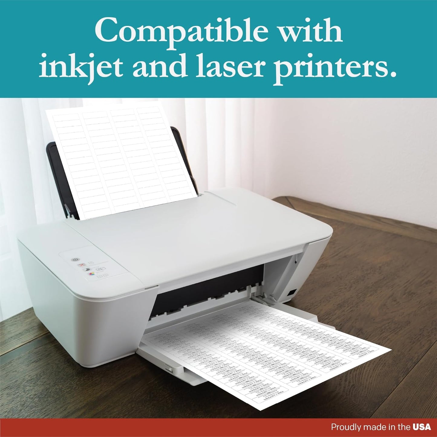 Premium Label Supply White Sticker Return Address Labels – 1.75" x .5" – Laser/Inkjet Compatible – (80 per Sheet), 1000 Sheets – 80,000 Total Adhesive Labels