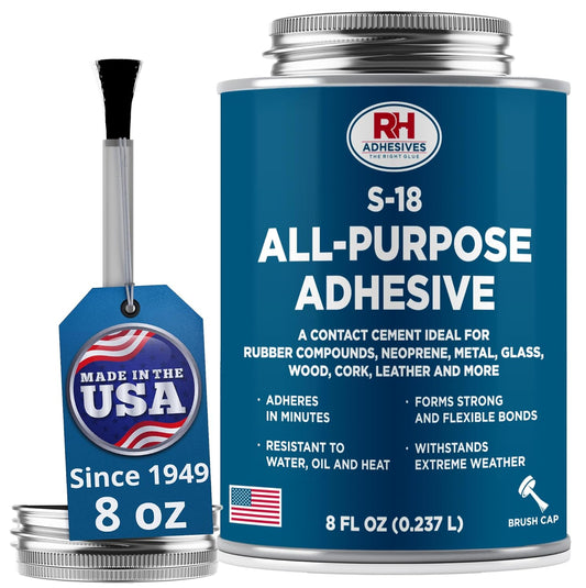 S-18 All-Purpose Adhesive, 8 oz. can - RH Adhesives
