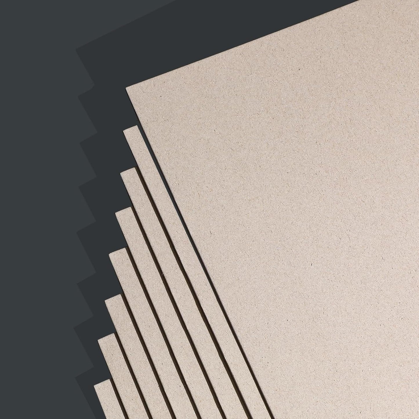 25 Pcs Book Board, Binder Board, Cover Board, Heavy Duty Chipboard for Book Binding, DIY Cardboard (Gray, 9 x 12 Inch 80PT)