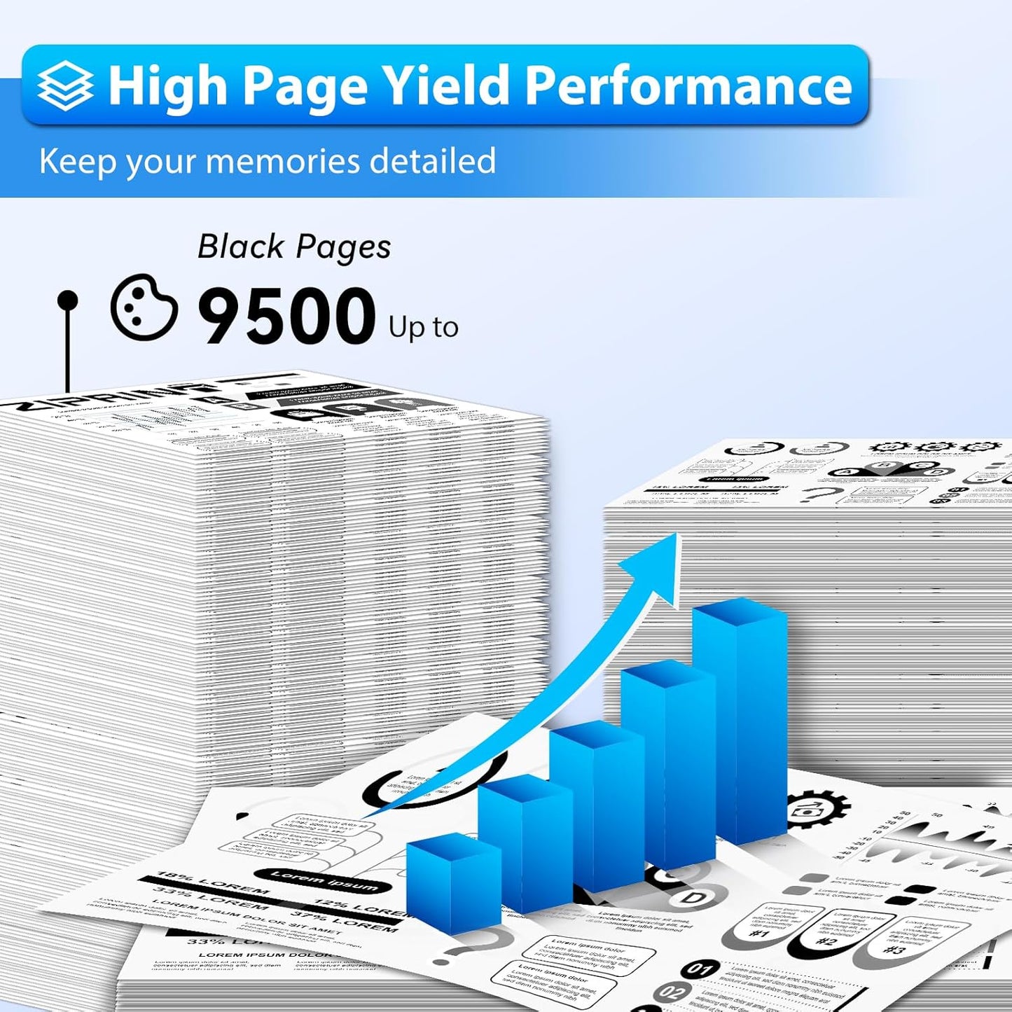 ZIPRINT 148X Black High Yield Toner Cartridge (with Chip) Compatible Replacement for HP 148X 148A W1480X W1480A for Laserjet Pro MFP 4101fdw 4101fdn 4001dw 4001dn 4001n (2 Pack)