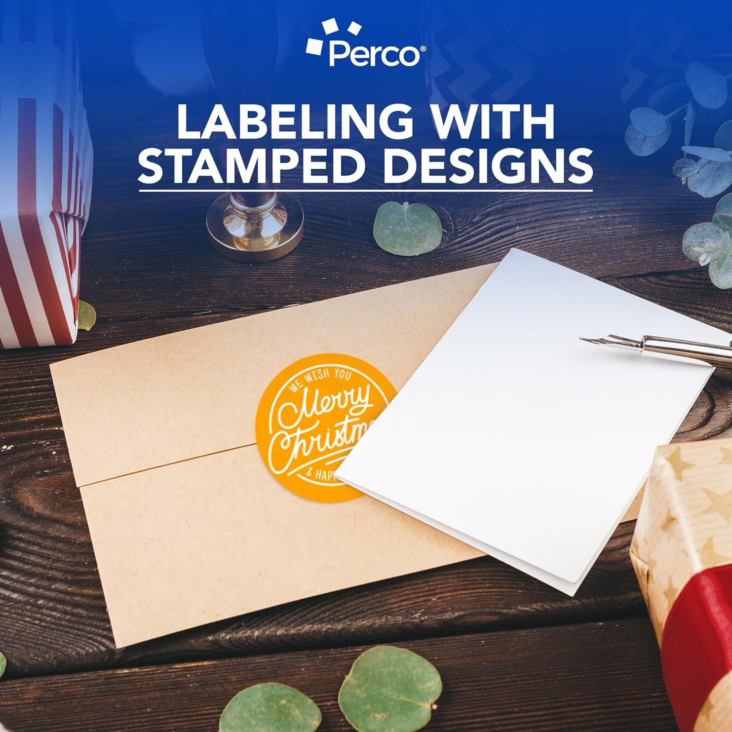 Perco Fluorescent Orange 4-Inch Round Circle Dot Sticker Labels with Easy Peel Perforation - 400 Labels per Roll - Strong Adhesion, Vibrant Colors for Organizing, Crafting & More - Made in USA