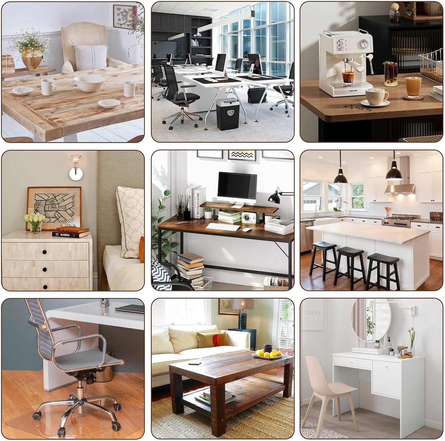 Clear Table Cover Protector 20 x 48 Inch, 2mm Thick Clear Desk Mat, Plastic Table Cover, Transparent Desk Cover, Desk Protector Mat for Desktop, Writing Desk