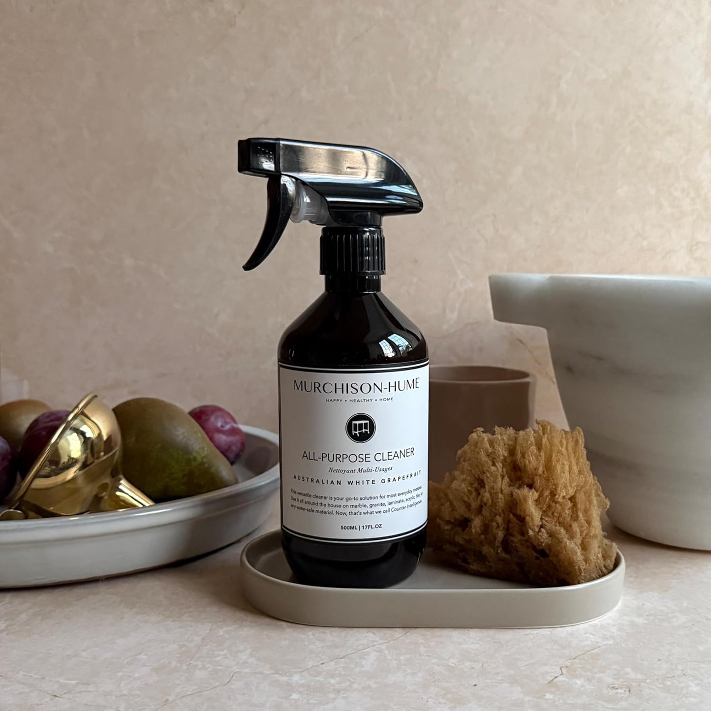 Murchison-Hume All-Purpose Cleaner – Natural, Non-Toxic, Safe on All Surfaces – Plant-Based Multi-Surface Spray for Kitchen, Bathroom & Home – 17 oz-Australian White Grapefruit