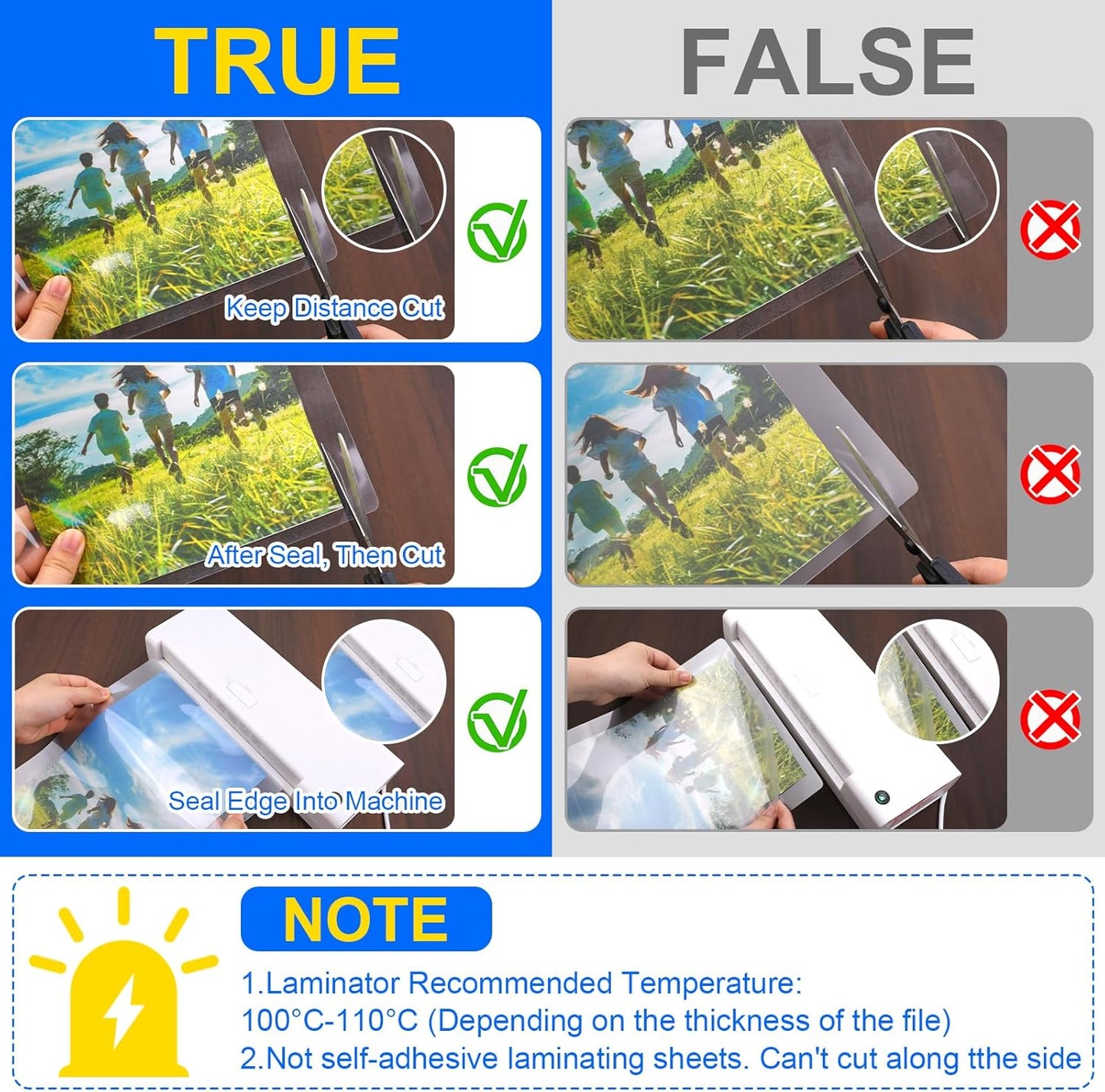 400 Pack Laminating Sheets, 3 Mil, 9 x 11.5 Inches Thermal Laminating Pouches Lamination Sheet Paper for Laminator, Clear, Letter Size, Office and School Supplies