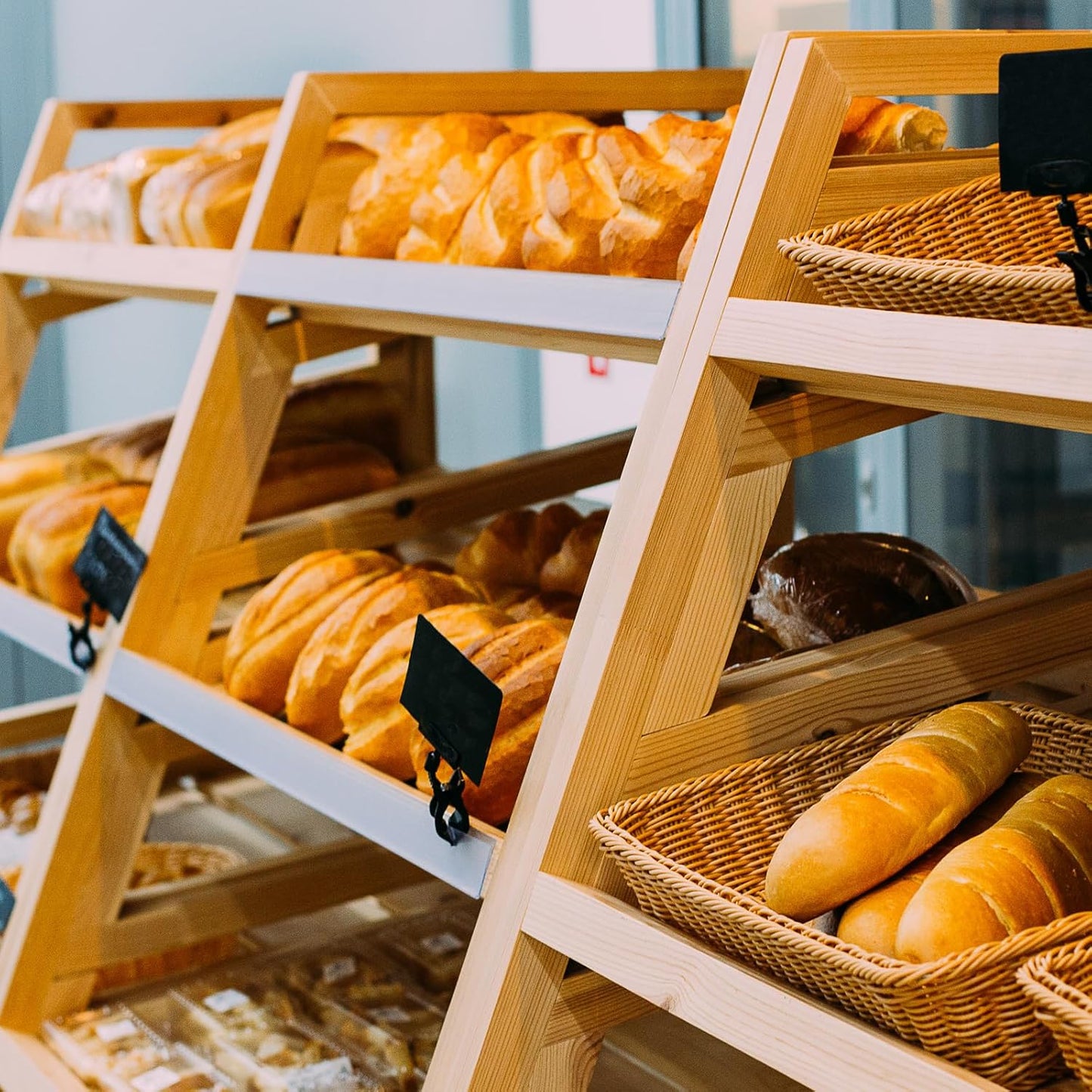 Biaungdo 12 Pcs Plastic Chalkboard Sign with Rotating Clip, Erasable Blackboard Price Tags Double Sided Waterproof Blackboard Clips Display Clip Holder for Shelves,Store,Business, Supermarket(Black)