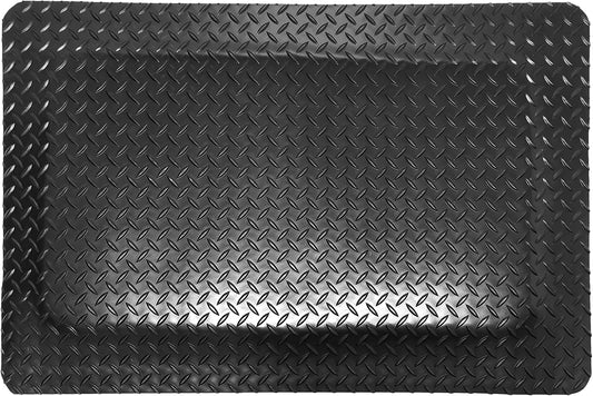 Rhino Mats, American Classic Diamond Anti-Fatigue Mats, Industrial Ergonomic Comfort Standing Mat for Work, Home, Garage, Office, Kitchen or Anywhere (Black 9/16" Thick, 4 FT. x 22 FT.)
