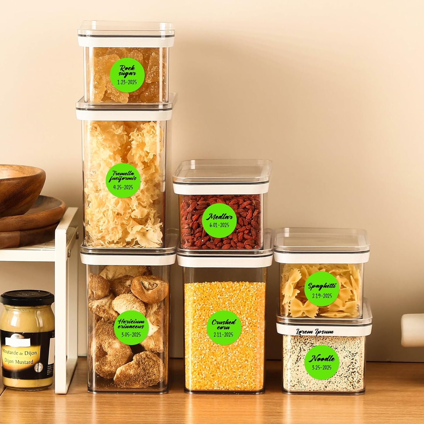 PARLAIM 1 inch Round Light Green Dot Sticker,720PCS Permanent Adhesive Color Code Circle Sticker Labels for Office Classroom Garage Sale