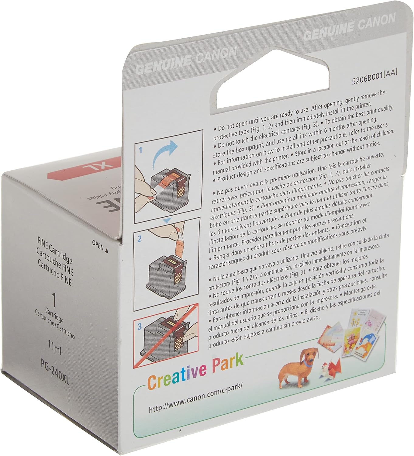 Canon PG-243/ CL-244 Ink Multi Pack, Compatible to TR4520, MX492, MG2520, MG2922 & PG-240 XL Black Ink Catridge Compatible to Printer MG2120, MG3120, MG4120, MX512, MX432, MX372