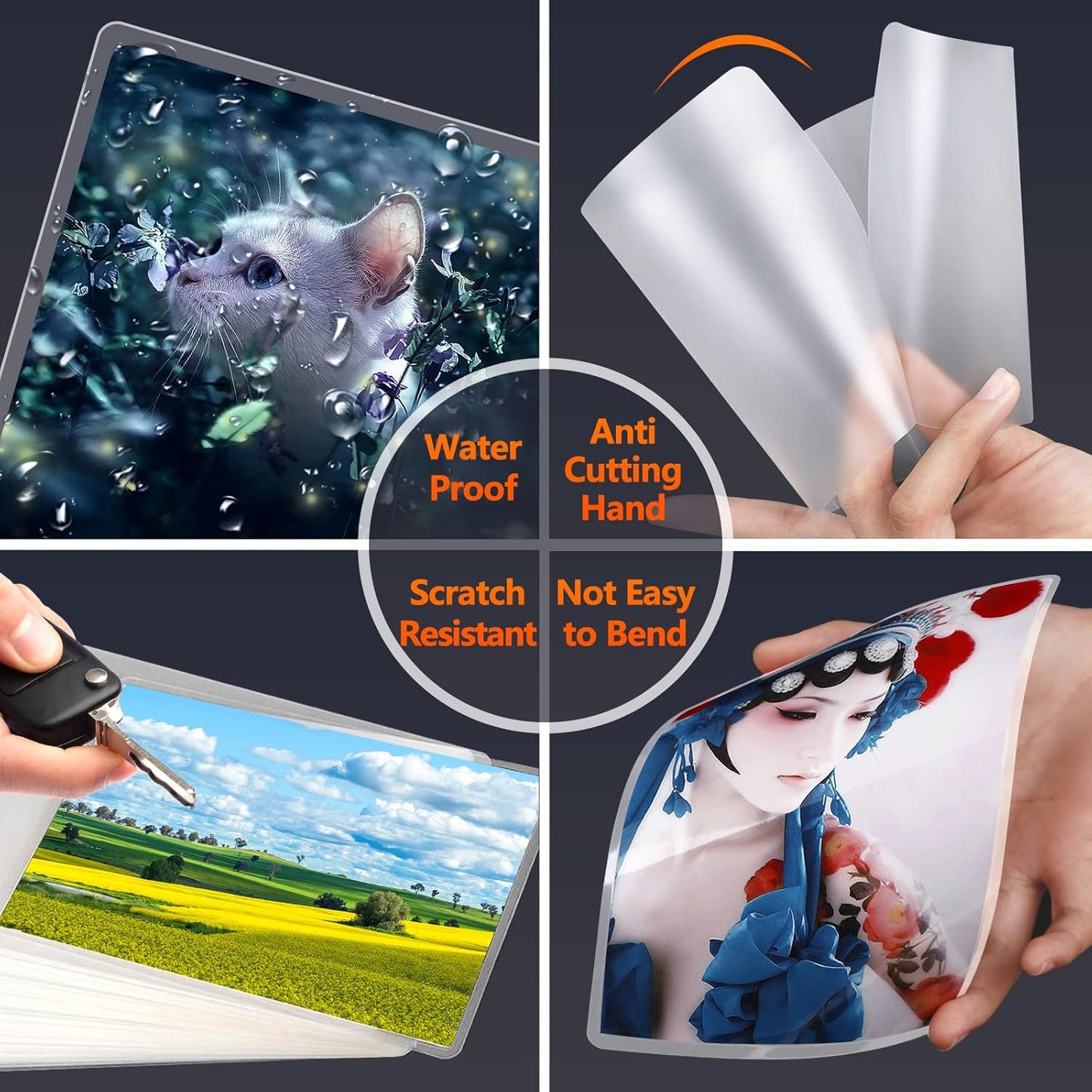 Thermal Laminating Pouches, 9 x 11.5 Inches Laminating Sheets, 3 mil Thick Laminate Sheets, 2000 Pack,Clear