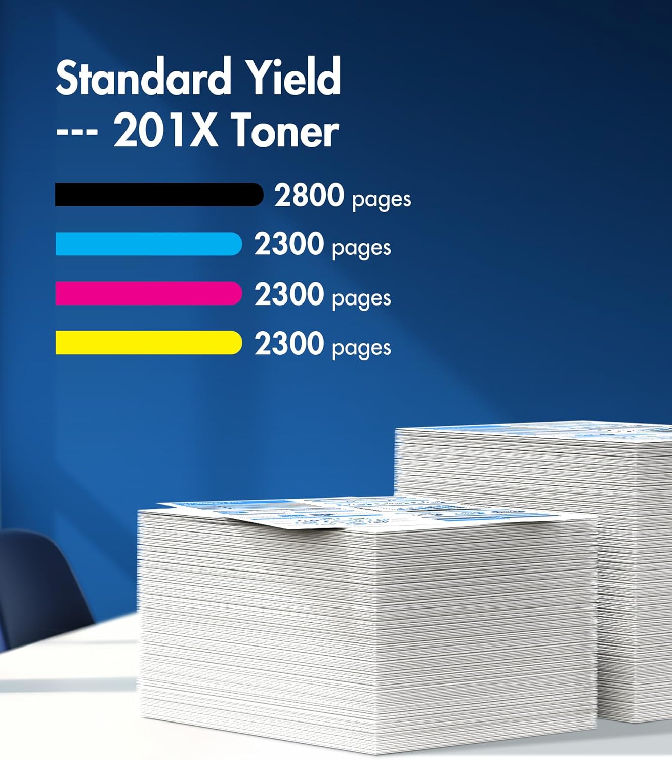 201X Toner Cartridges 4 Pack Replcement for hp 201x 201x 4 Pack High Yeild Comaptible with HP Color Laserjet MFP M277dw M252dw M252n M277 M277n M277c6 Printer CF400A CF401A CF402A CF403A