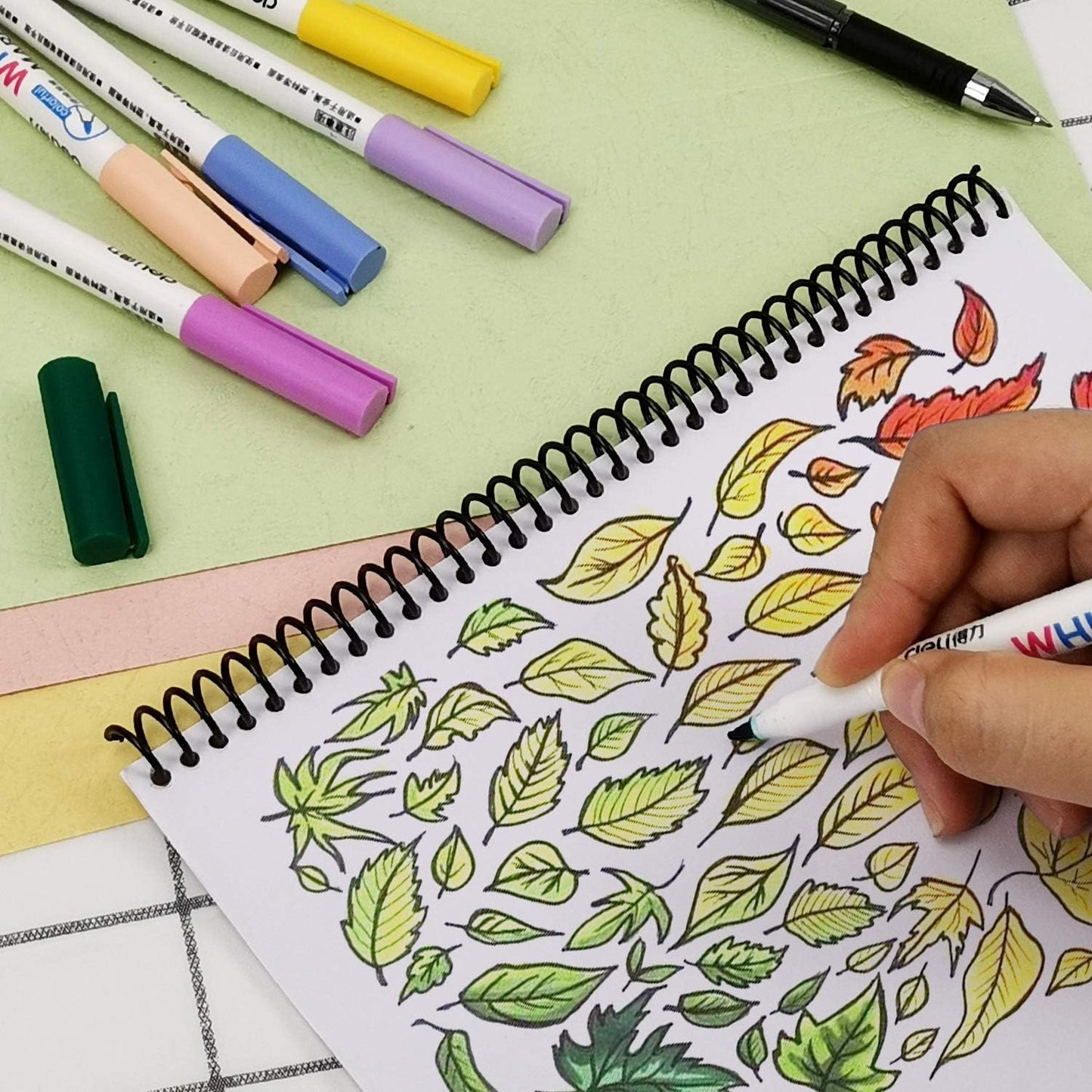 Rayson 1-1/8" Plastic Spiral Binding Coil, 240 Sheets Capacity, 4:1 Pitch 28.6mm Black Coil Binding Spines for Business and Educational Purposes, 50 Pack