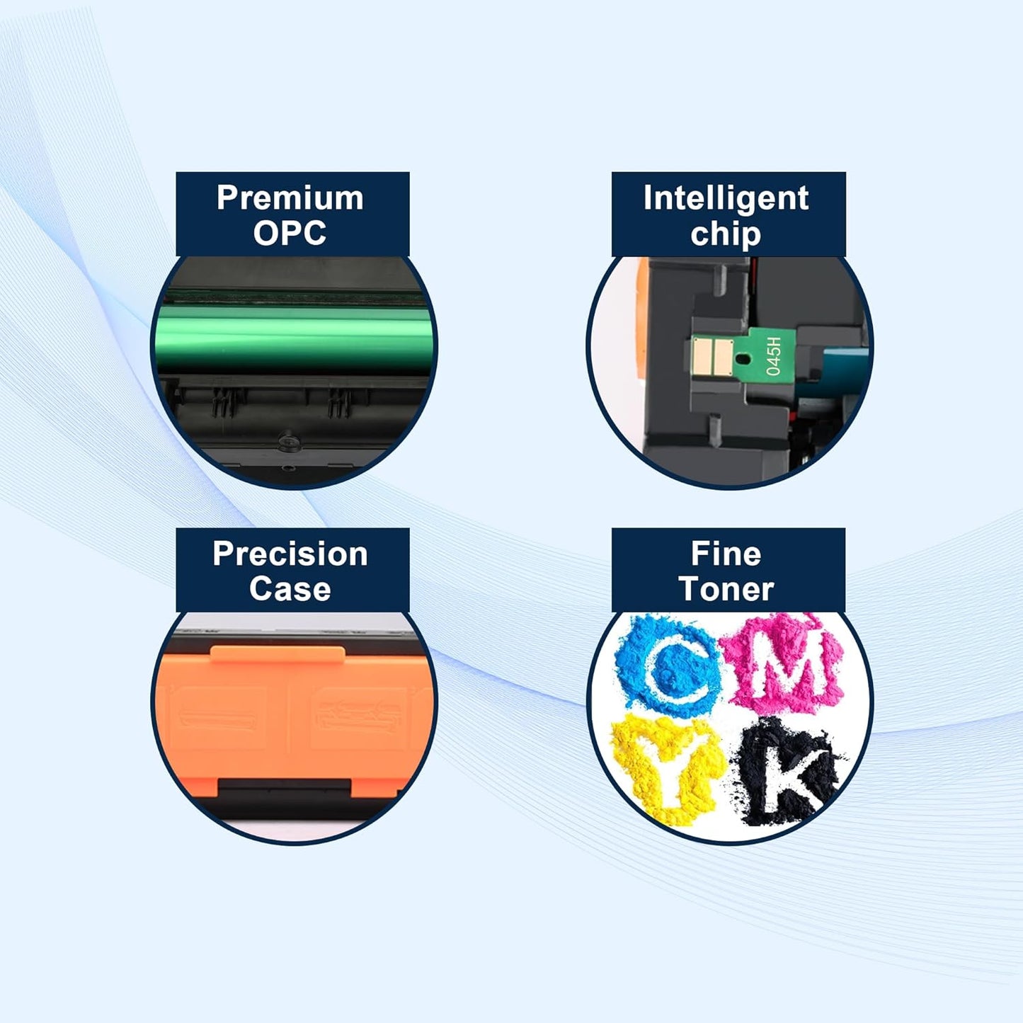 655A Magenta Toner Cartridge Replacement for HP 655A CF453A for HP Color Laser Enterprise M652, M653 M681,M682 Series