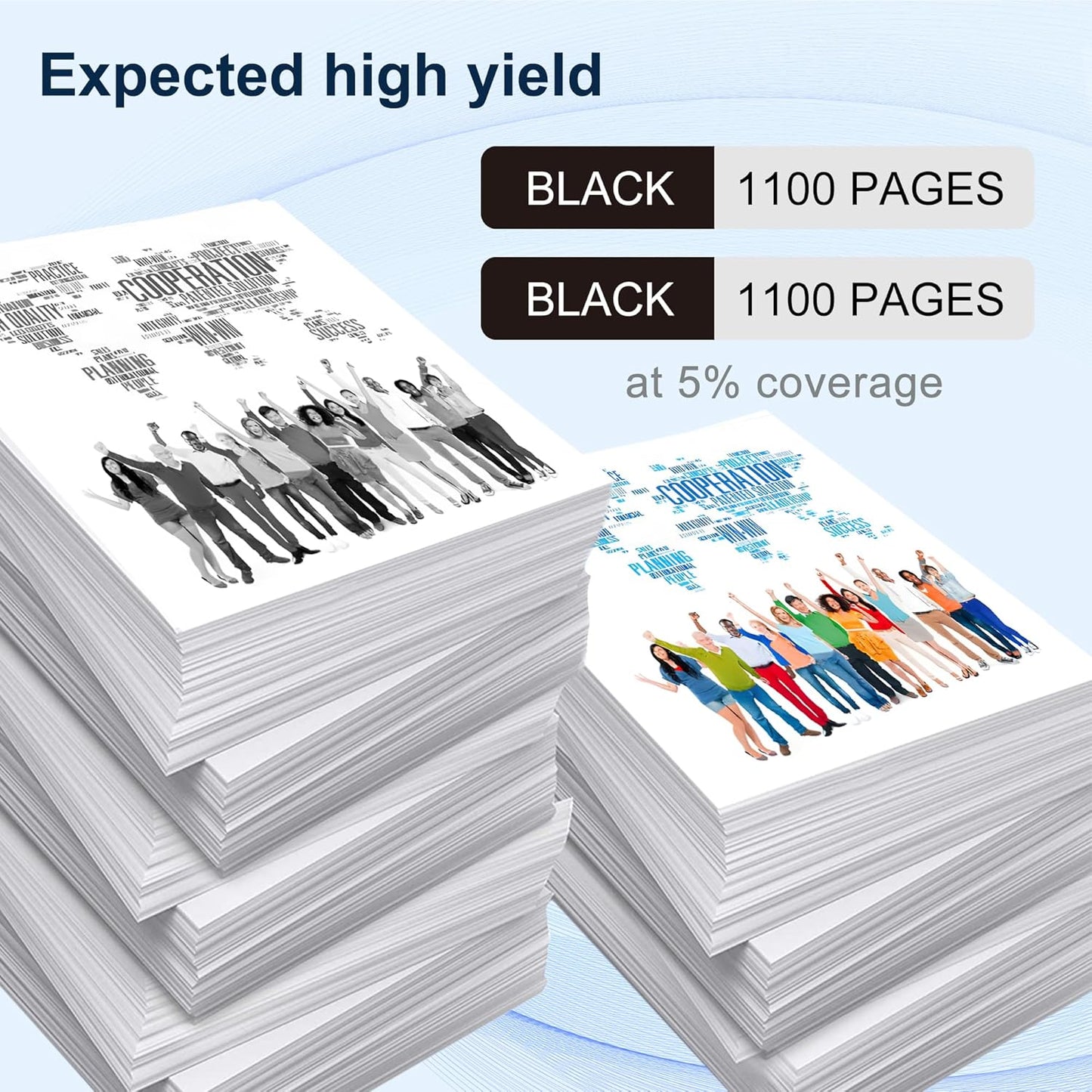 204A Black Toner Cartridge M180nw Toner Replacement for HP 204A CF510A to use with Color Laserjet Pro MFP M180nw M180n M181fw M154a M154nw Printer (2 Pack )