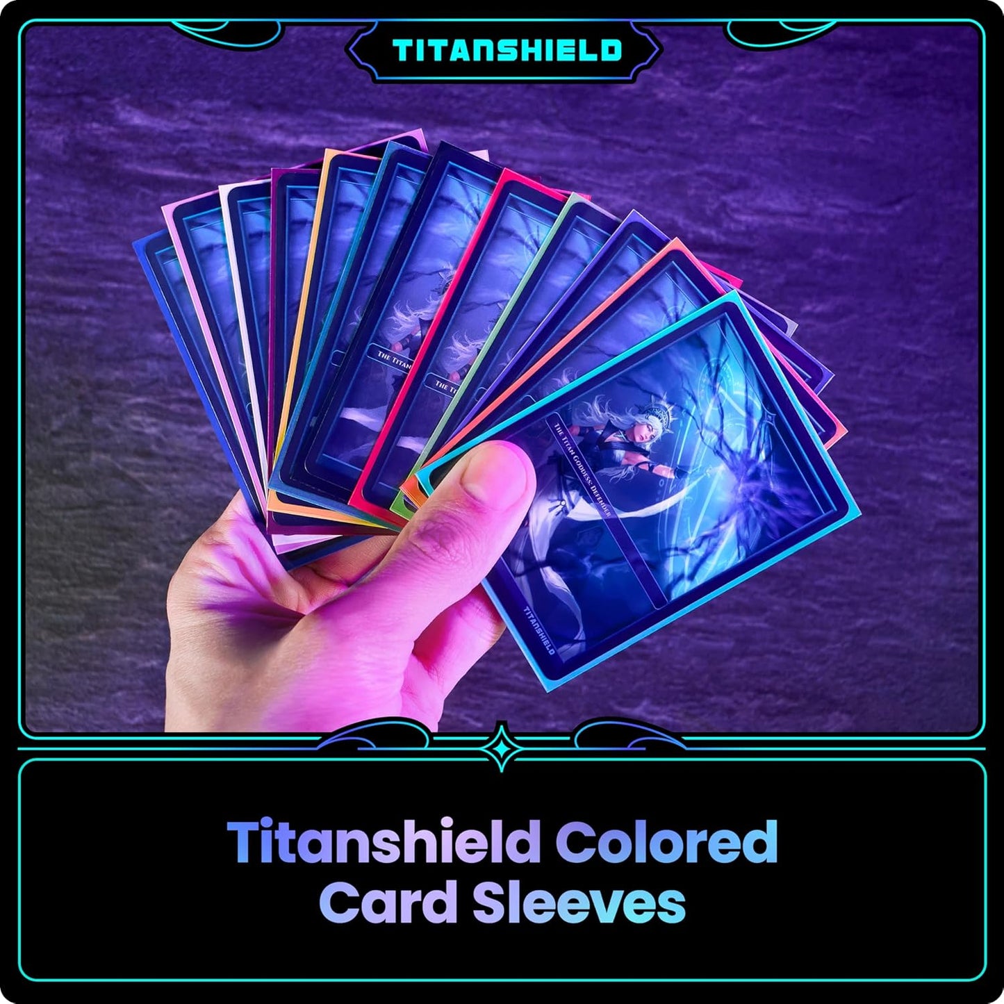 TitanShield (150 Sleeves/Bubblegum Pink) Standard Size Board Game Trading Card Sleeves Deck Protector for MTG, Dropmix