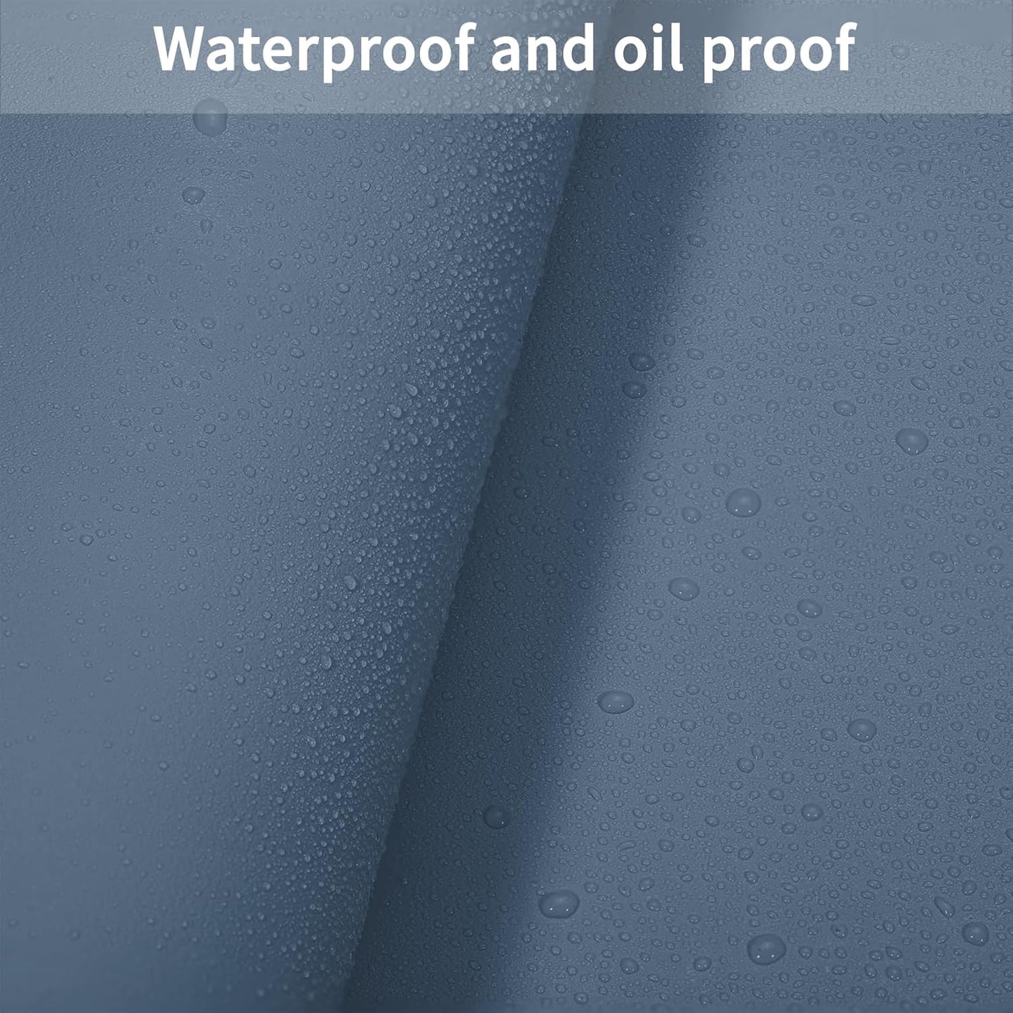 Leather Table Cover,1.8mm Thick,24x60 Inch Desk Cover,Large Desk Mat,Table Protector,Table Cover Protector,Desk Protector,Table Pad,(Grayish Blue+Dark Green,24x60)