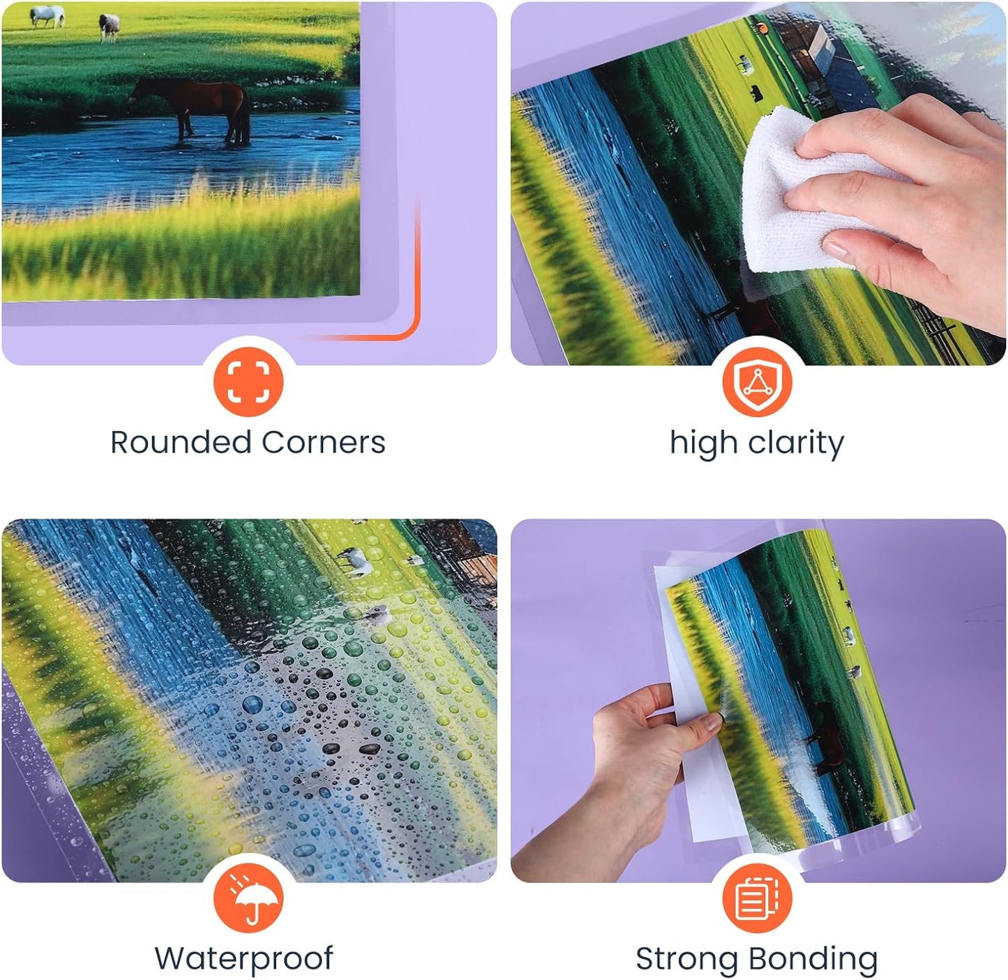 CAREGY Thermal Laminating Pouches,660 Pack Laminating Sheets, 3 Mil, 9 x 11.5 Inches Lamination Sheet Paper for Laminator, Round Corner Letter Size, Office and School Supplies