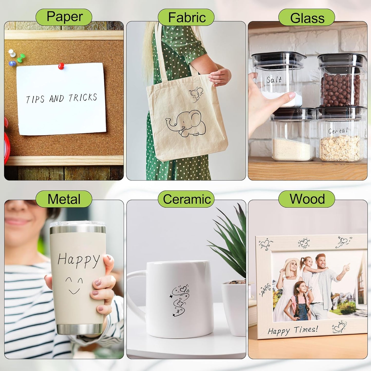 Aodaer 144 Pack Permanent Markers Black 0.5mm Ultra Fine Point Markers, Waterproof, Quick-drying, Smooth Writing Markers for Home Office School Supplies, Works on Wood, Plastic, Metal