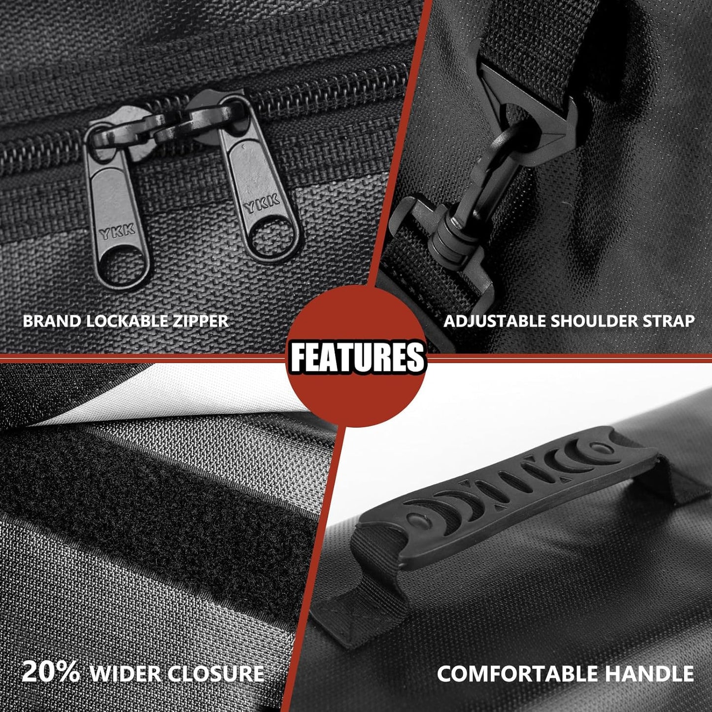 ROLOWAY Large Fireproof Bag 5200℉ Heat Insulated (17 x 12 x 5.8 inches), Fireproof Document Bag for Cash Safe and Document Safe